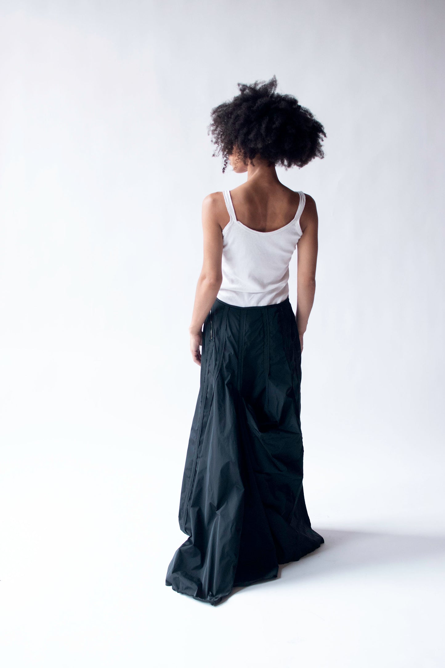 Black Taffeta Skirt