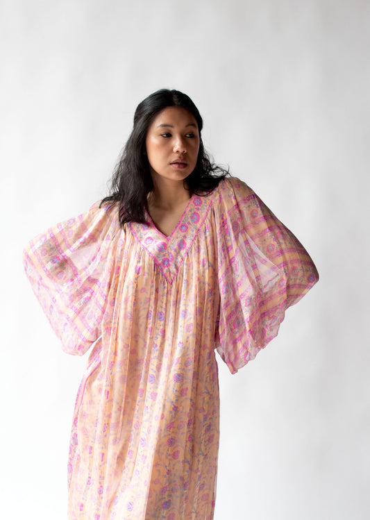 1970s Silk Dress | Raksha of Hindimp London