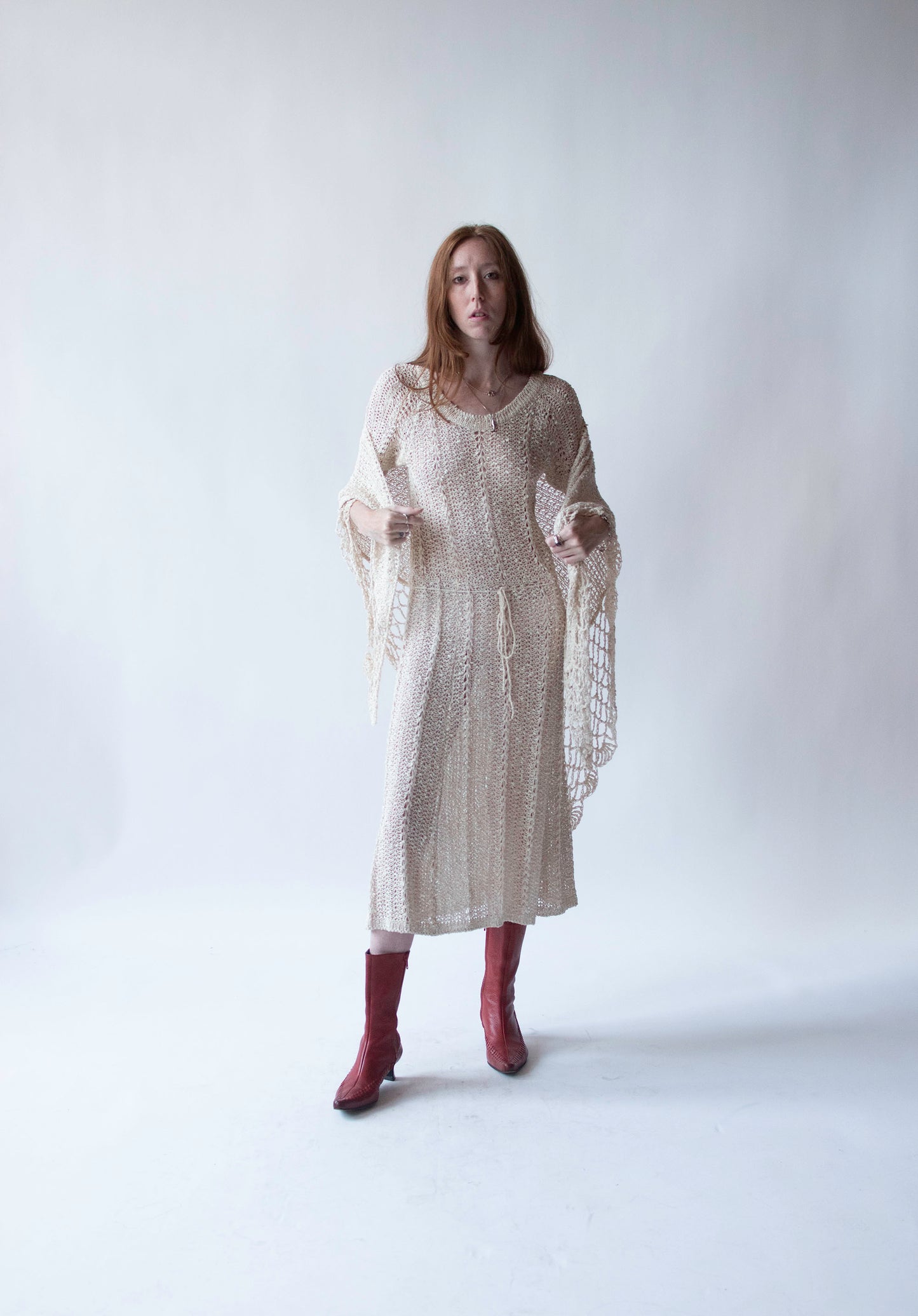 Irish Linen Dress w/ Shawl | Pallas