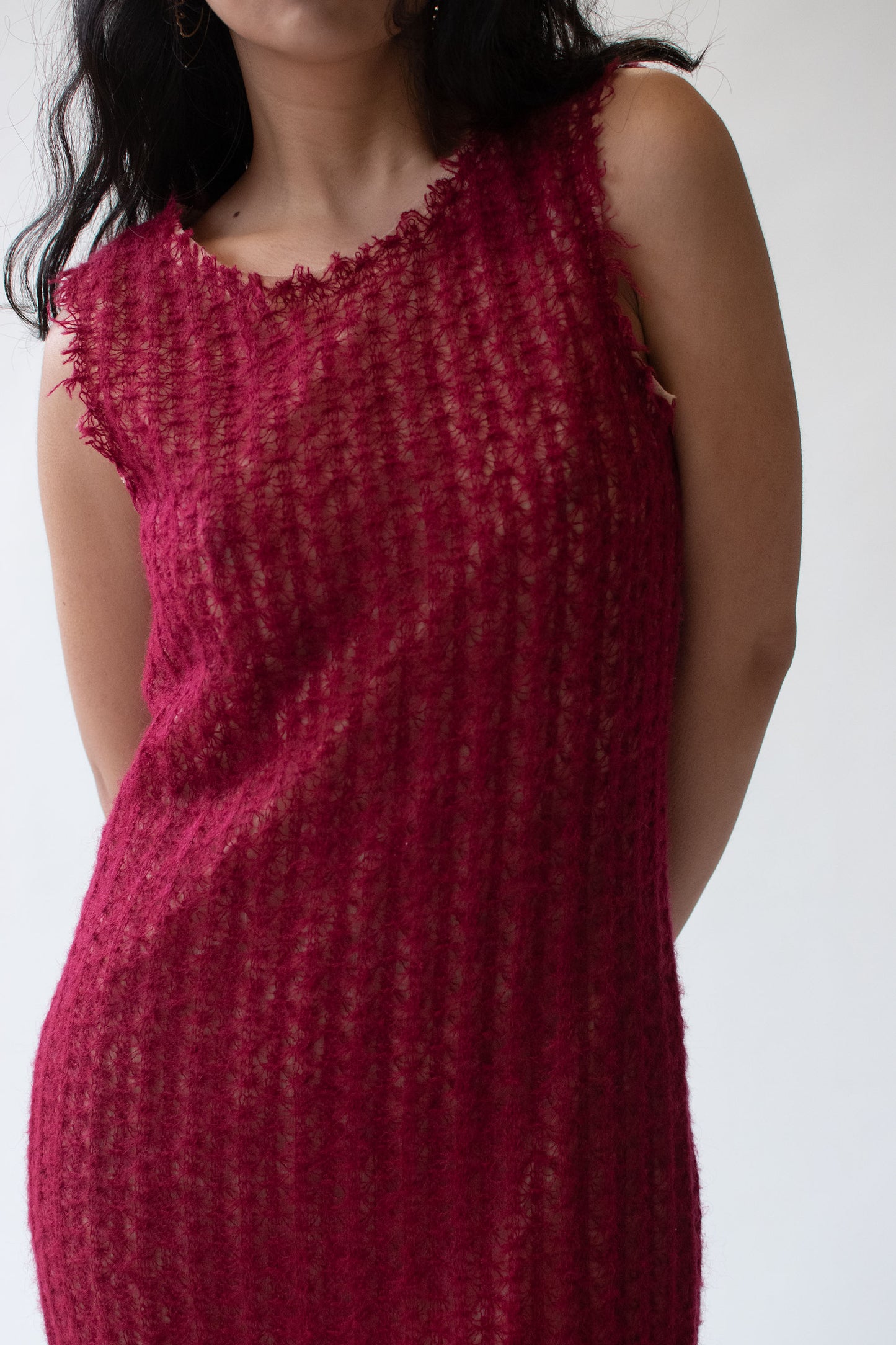 Fuzzy Knit Dress | Future Ozbek