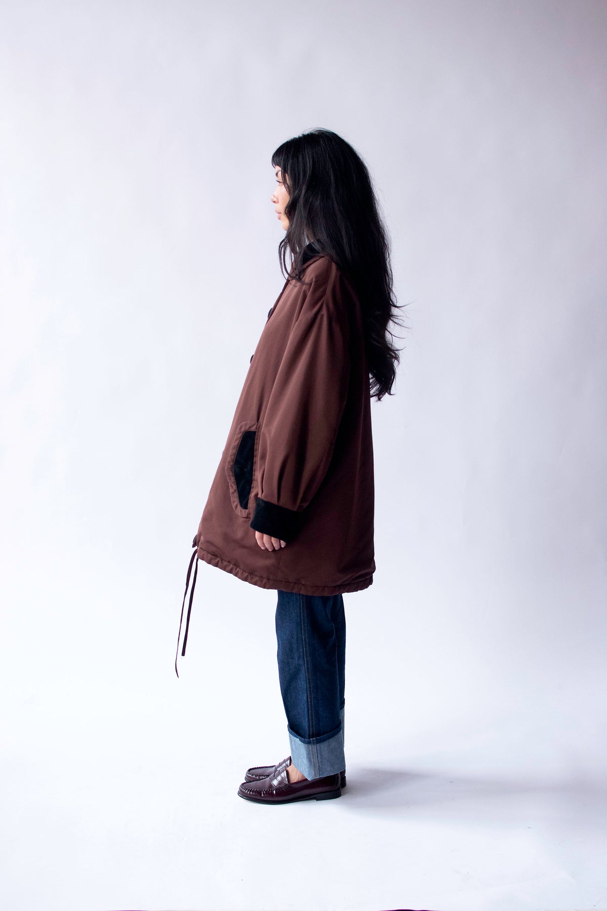 Velvet Trim Coat | Moschino Cheap & Chic