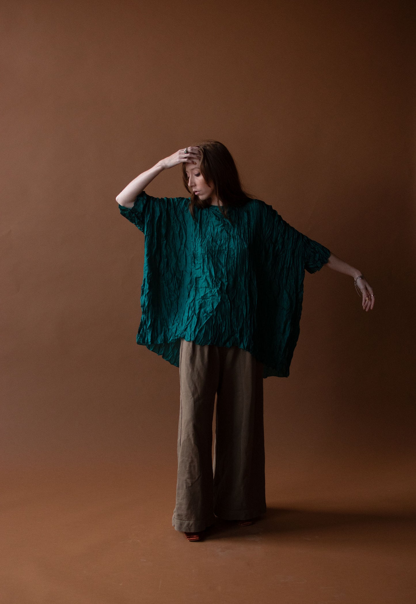 Crinkle Silk Tunic | Holly Lueders