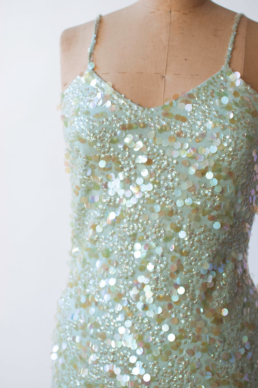 Seafoam Sequin Dress | Plein Sud