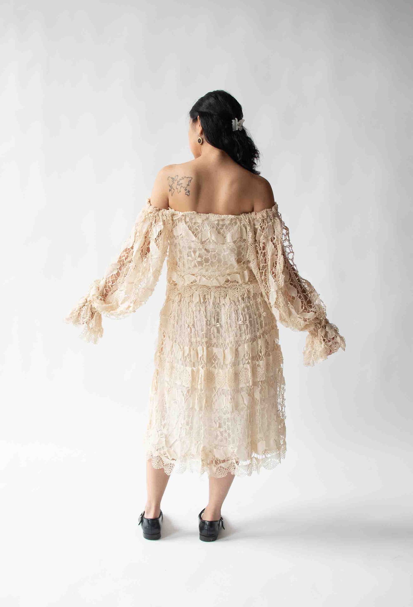 1970s Crochet Dress Set