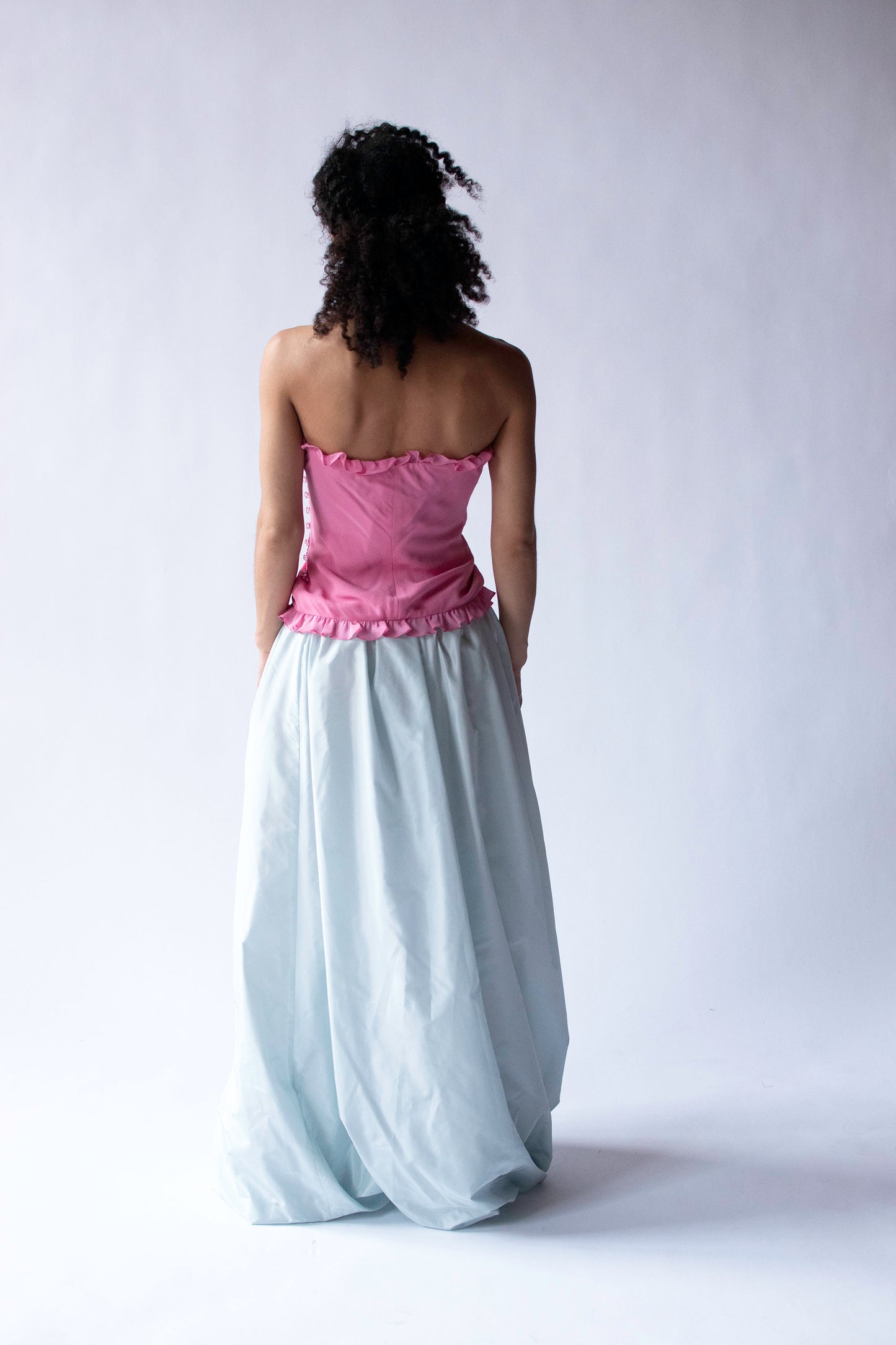 Pale Blue Bubble Skirt | Donna Karan SS 1999