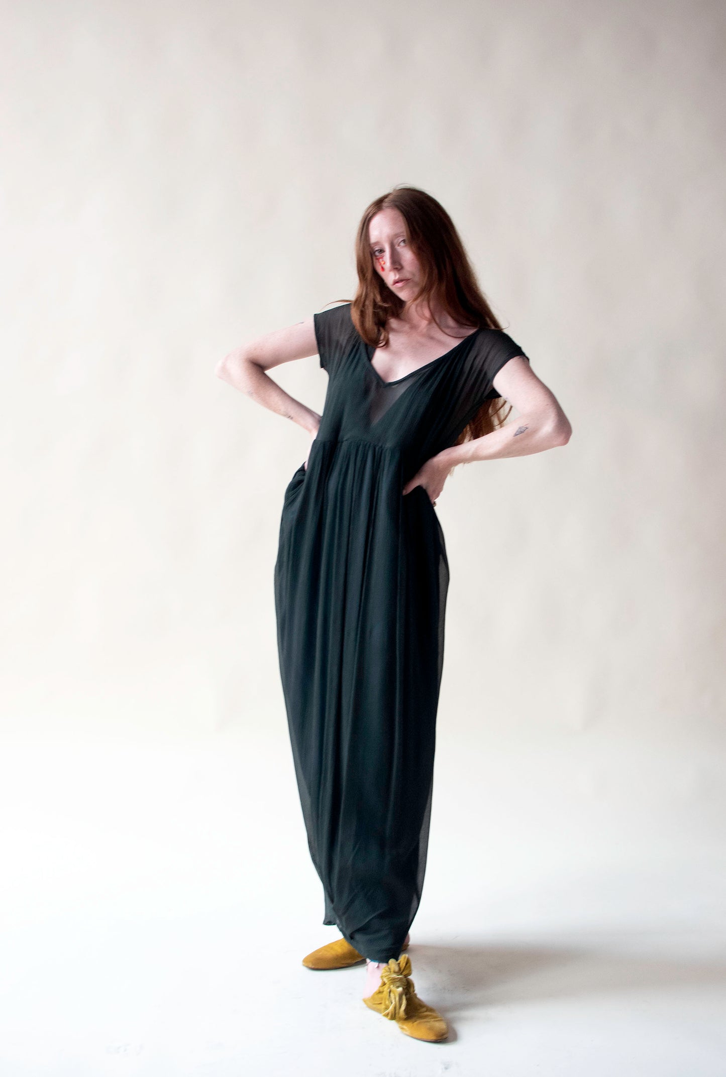 1990s Chiffon Dress | Romeo Gigli