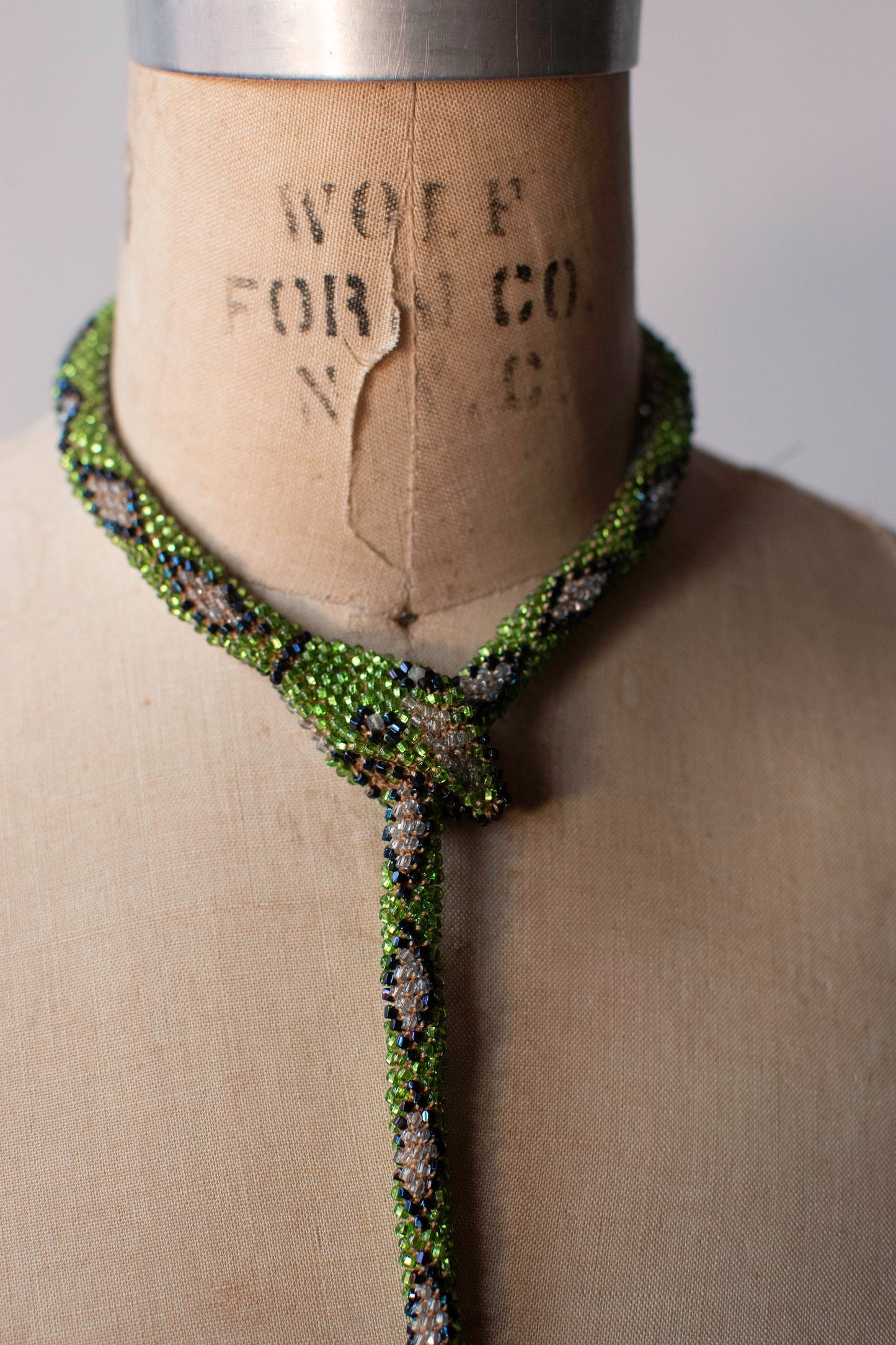 Bead Crochet Snake | Absinthe Diamond