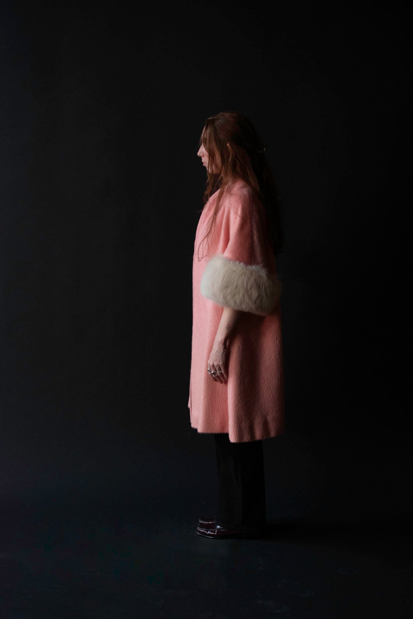 1960s Bubblegum Pink Mohair Coat