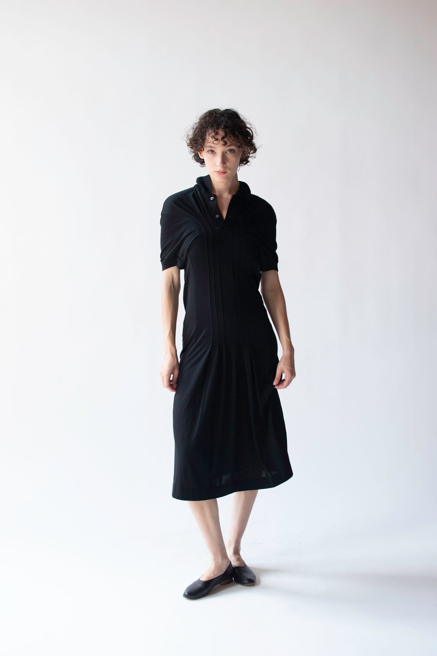 Black wool dresss | Comme des Garçons