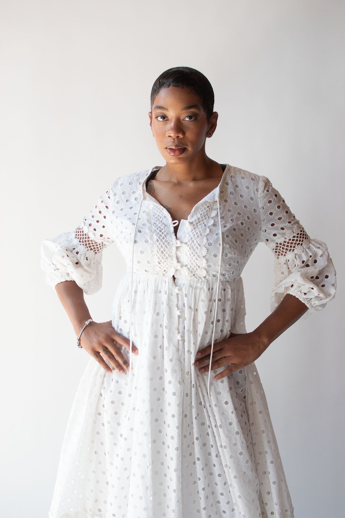 1970s Eyelet Dress | Beverly Page