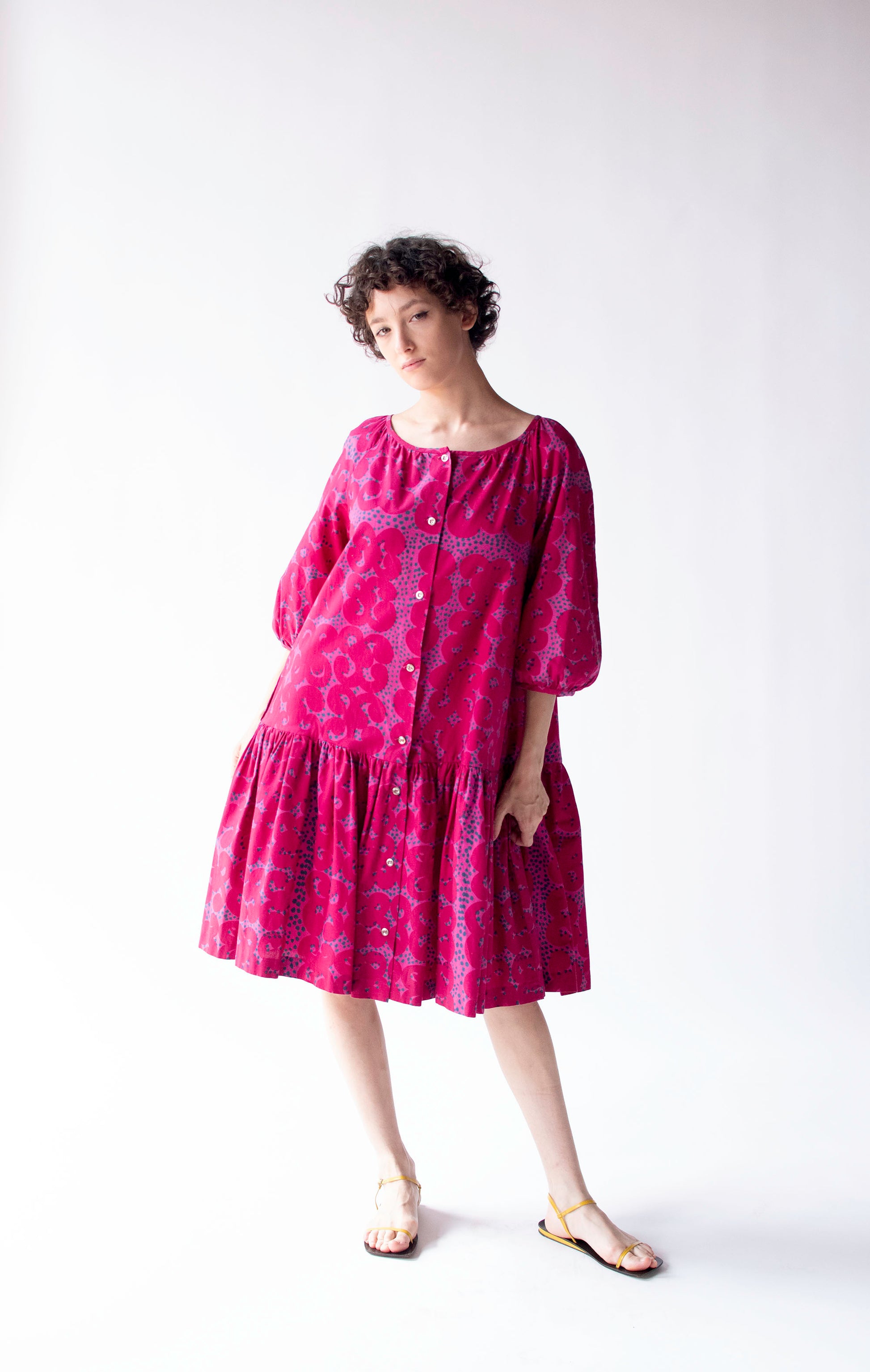 marimekko pink dress Katkelma Unikko