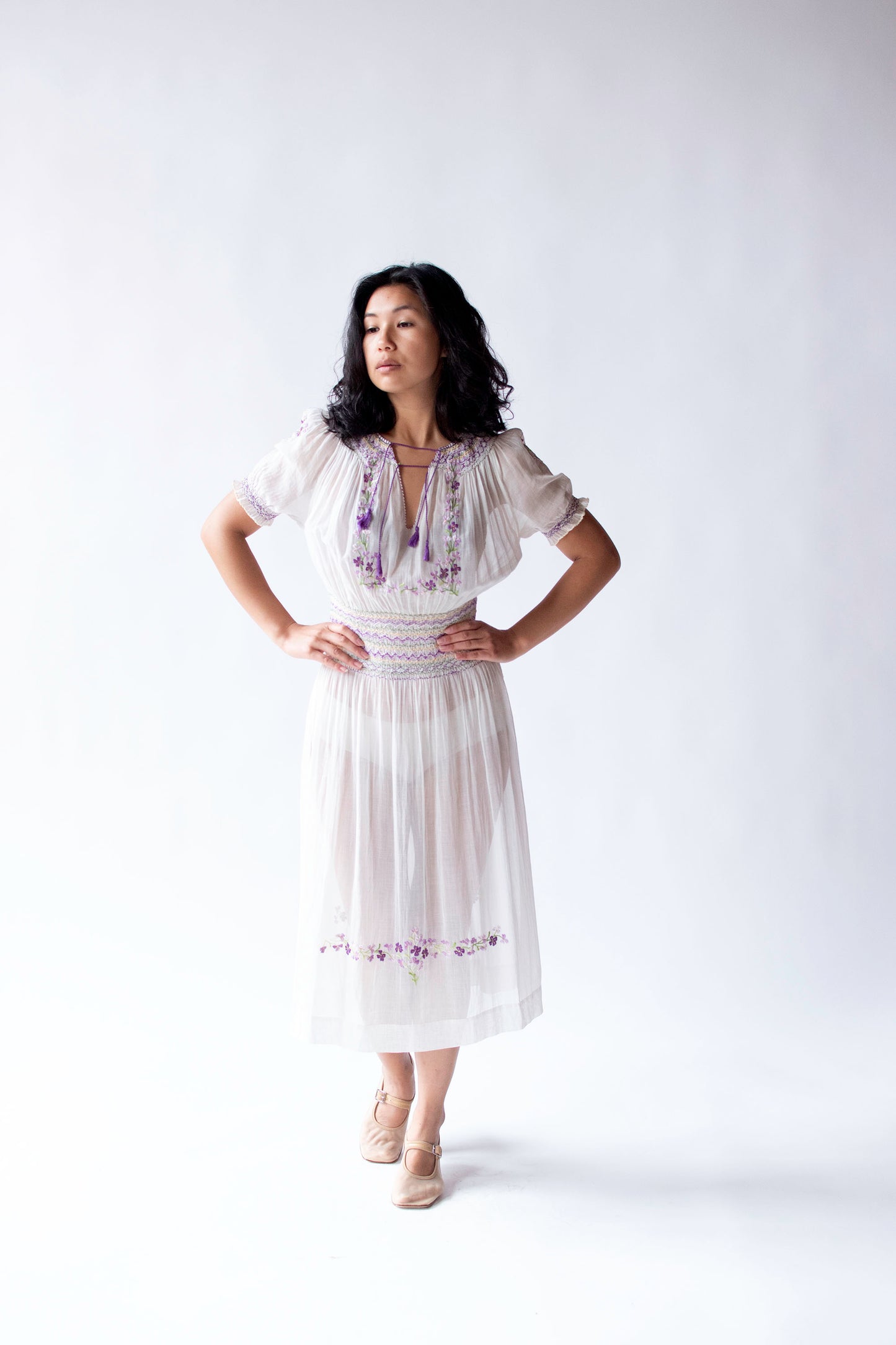 1930s Hungarian Embroidered Dress