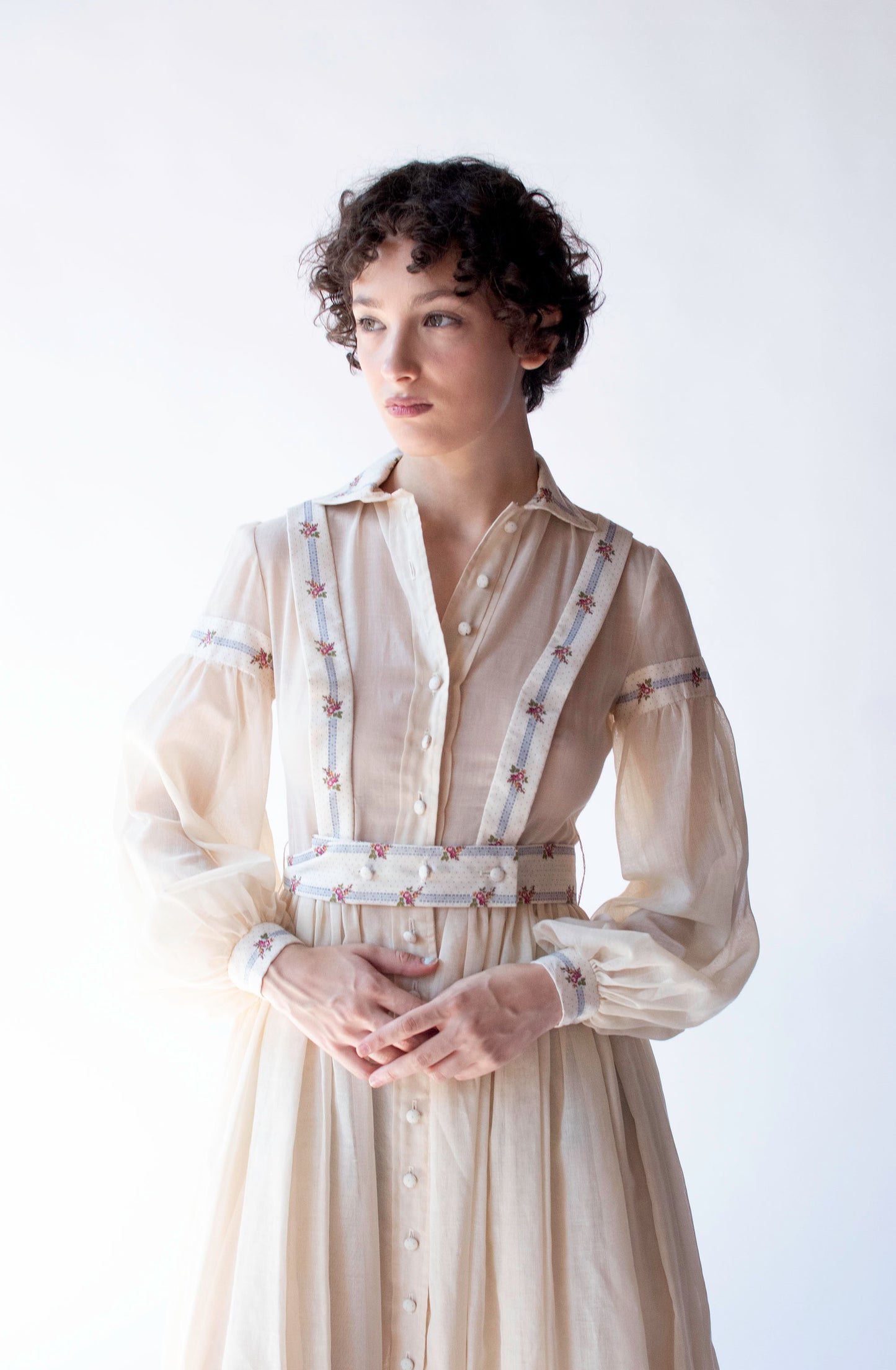 1970s Bishop Sleeve Dress | Bonwit Teller