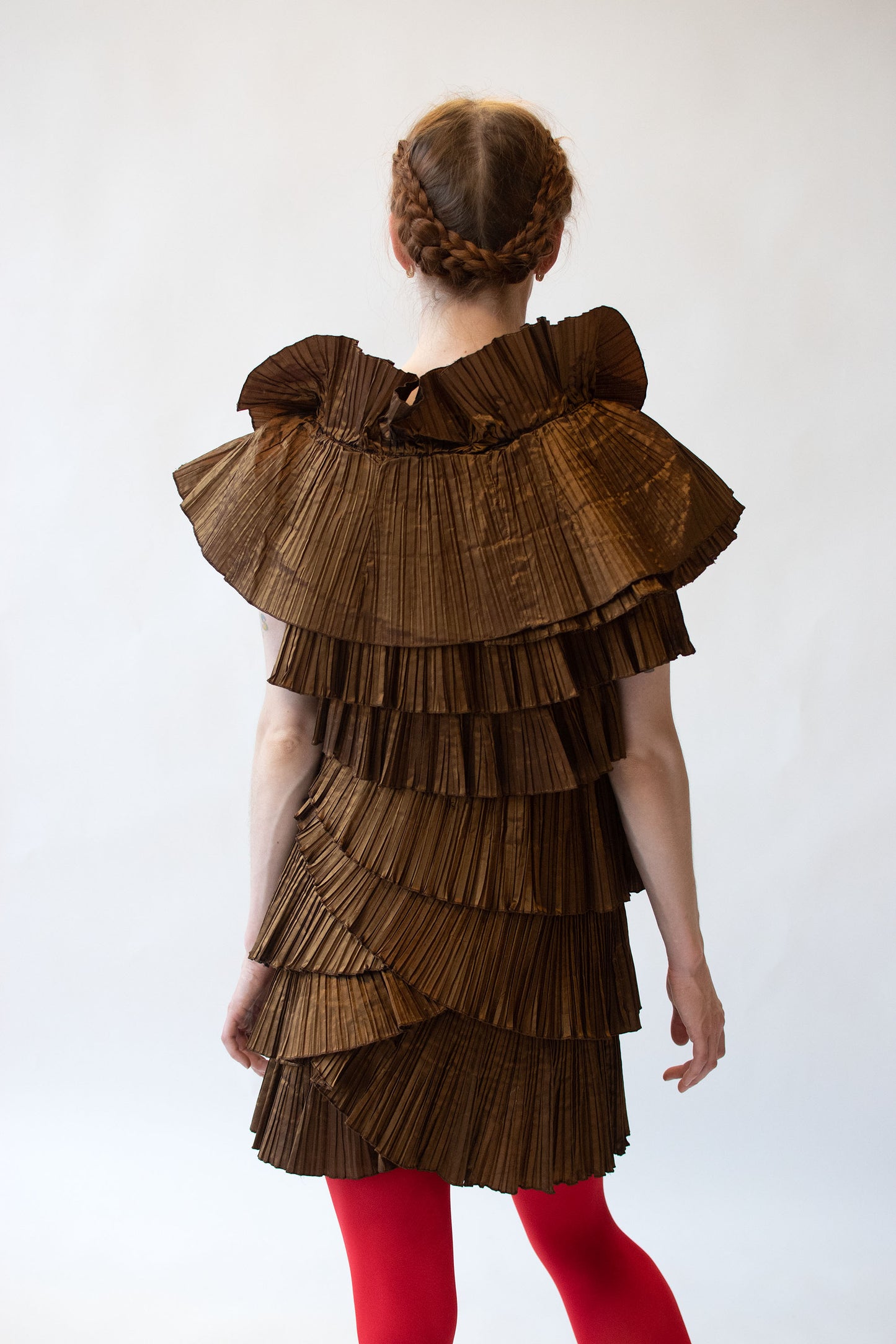Pleated Silk Mini Dress | Krizia