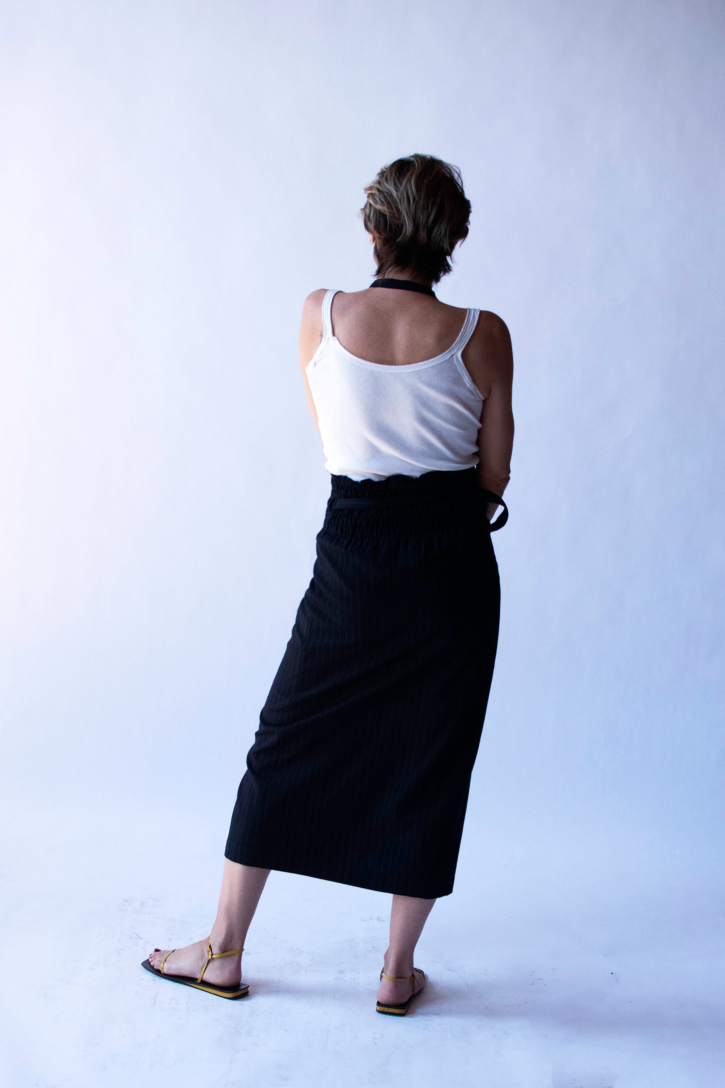 Pinstripe Wrap Dress | Comme Des Garcons
