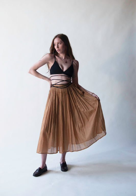 Pleated Skirt W/ Ties | Geoffrey Beene Beene Bag