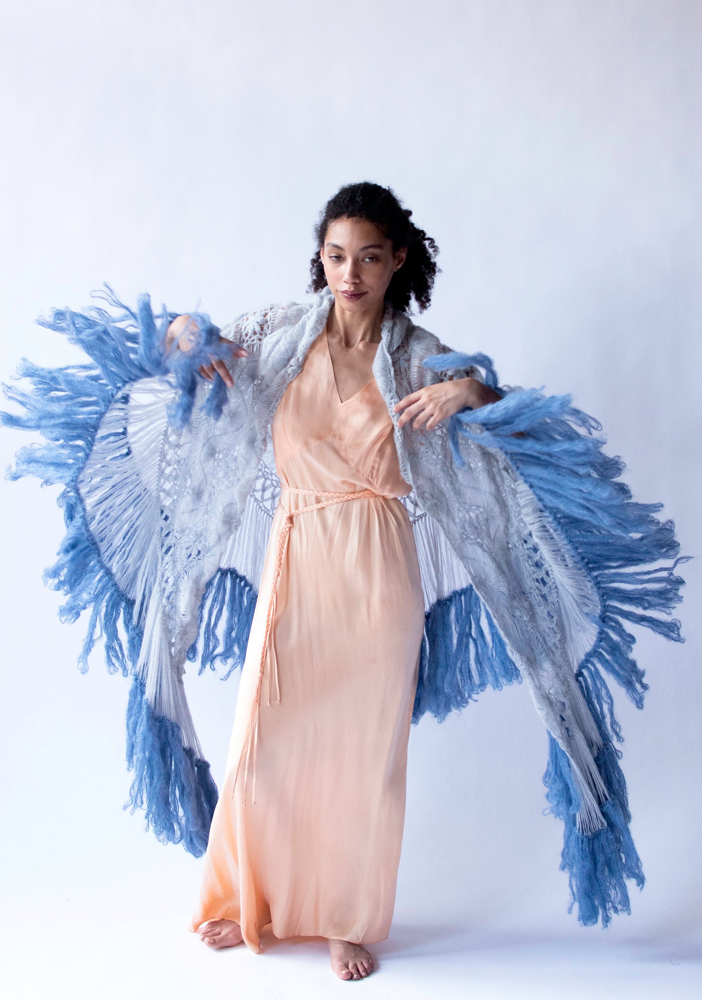 Pale Blue Shawl | Jacque d' Aubres