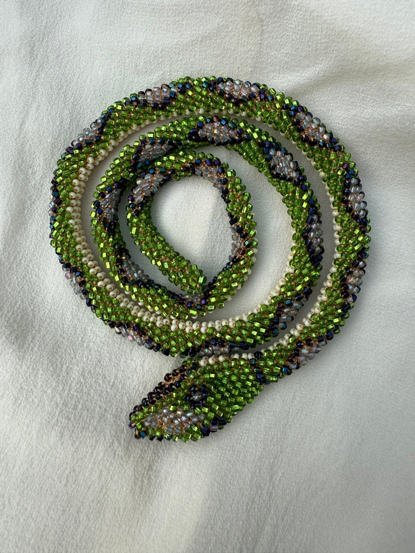 Bead Crochet Snake | Absinthe Diamond