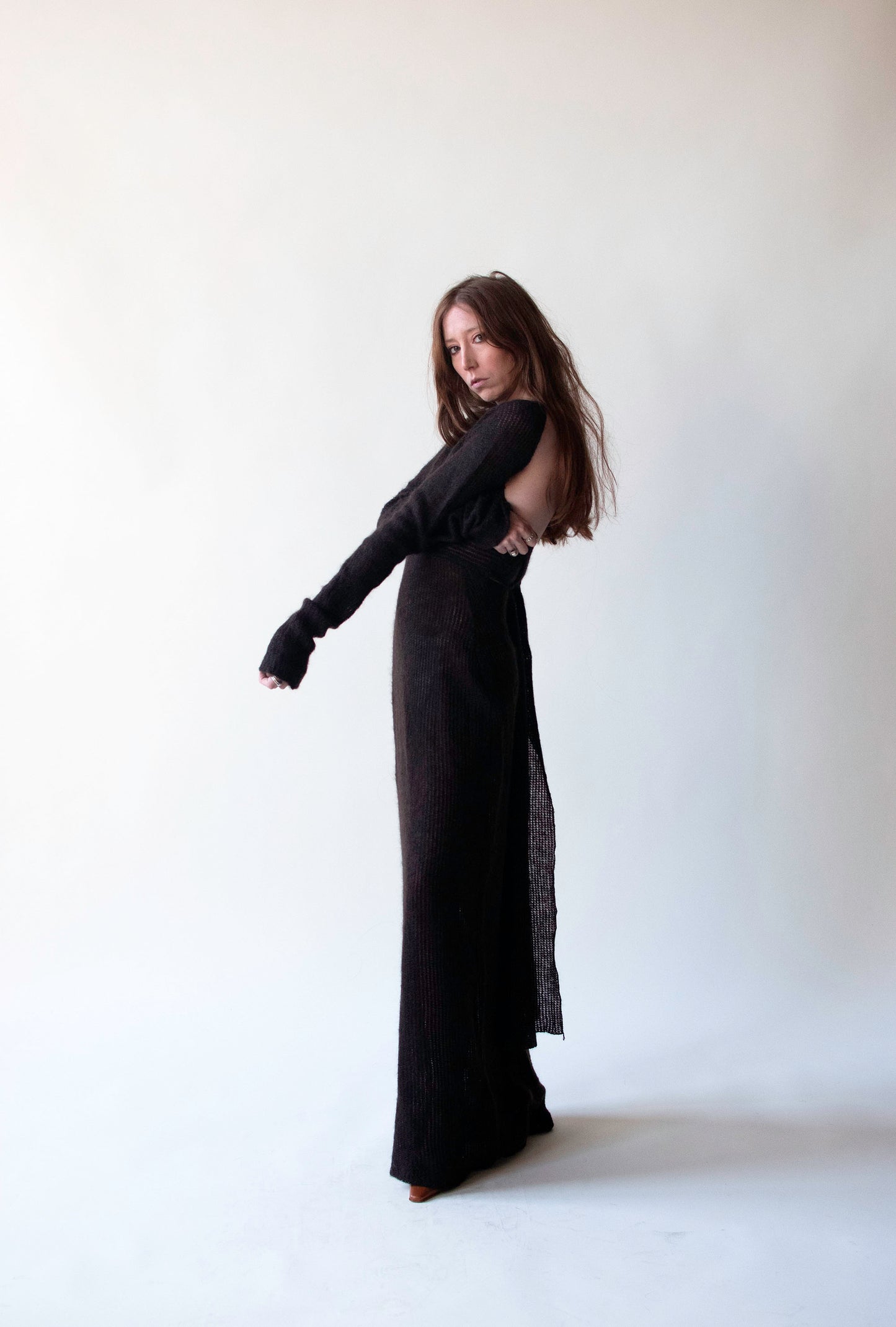 roman knit dress Womens Roman Black Contrast Collar Knitted Dress US 8