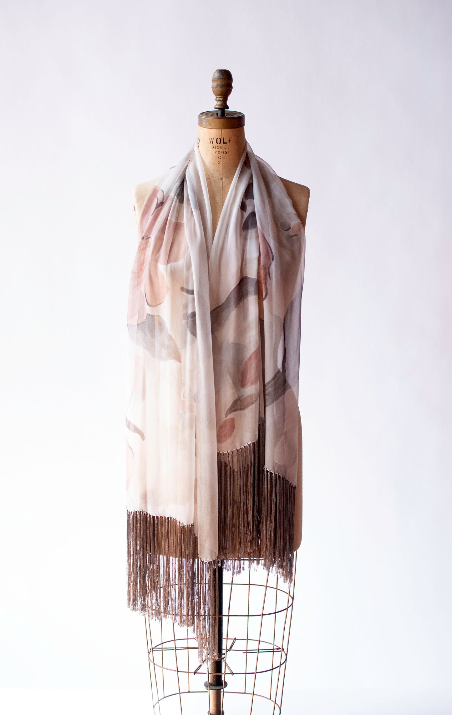 Chiffon Fringed Shawl