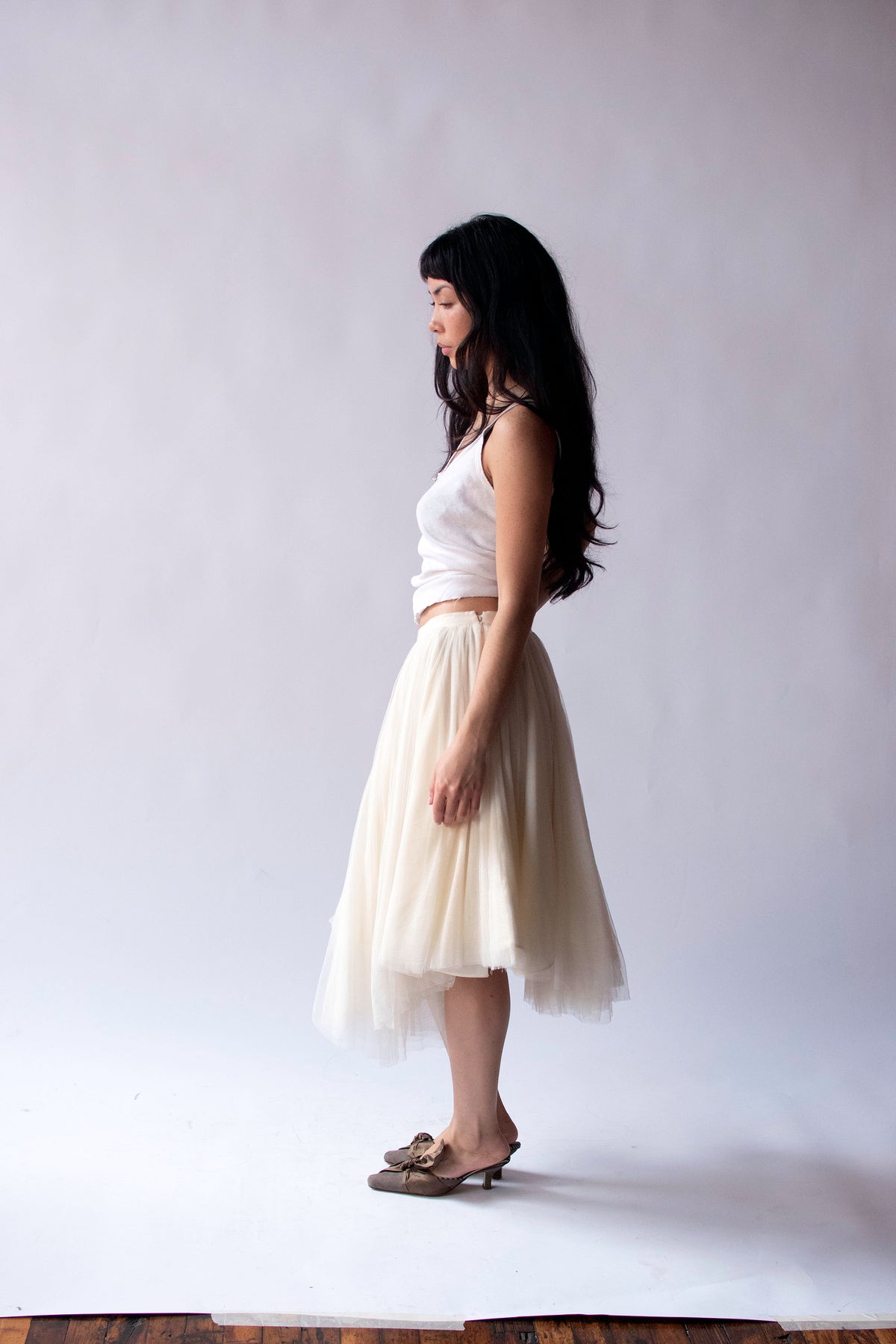 Cream Tulle Skirt | Moschino