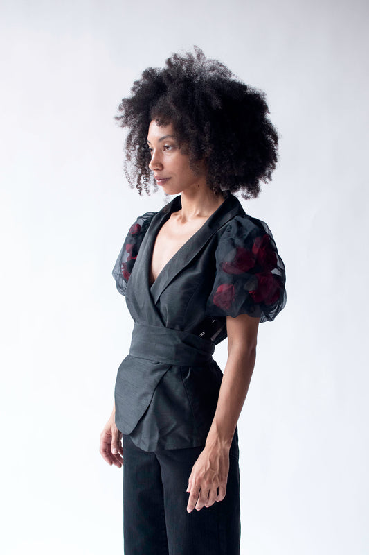 Rose Sleeve Jacket | Victor Costa