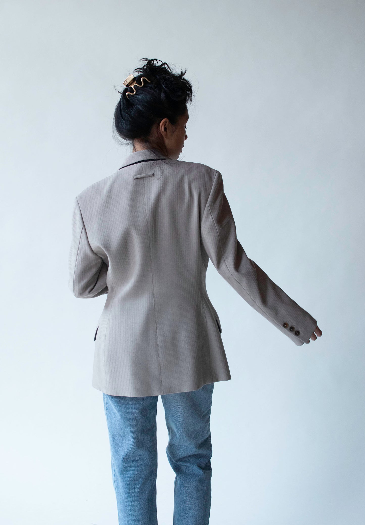 1990s Oyster Gray Blazer | Jean Paul Gaultier