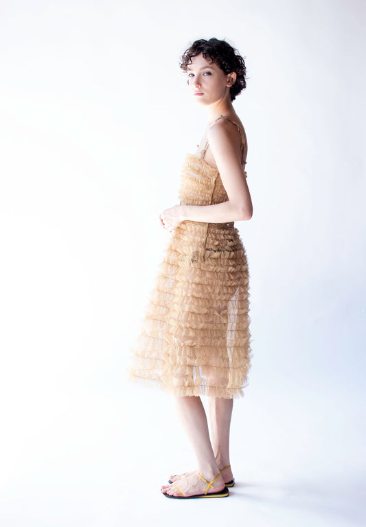 Ruffled Tulle Dress | Laura Biagiotti SS 1996