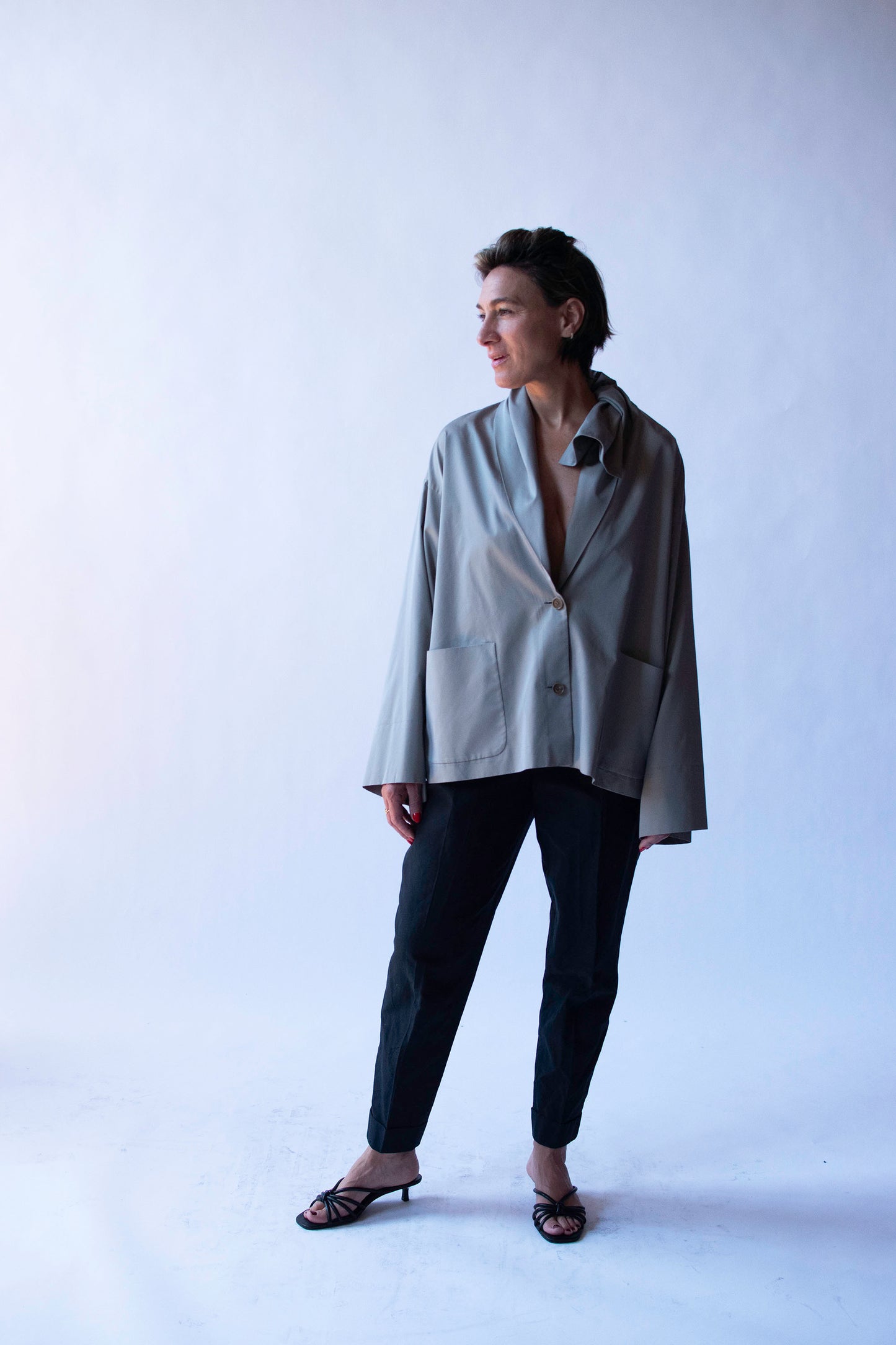 Dove Gray Jacket | Romeo Gigli Gray 1989