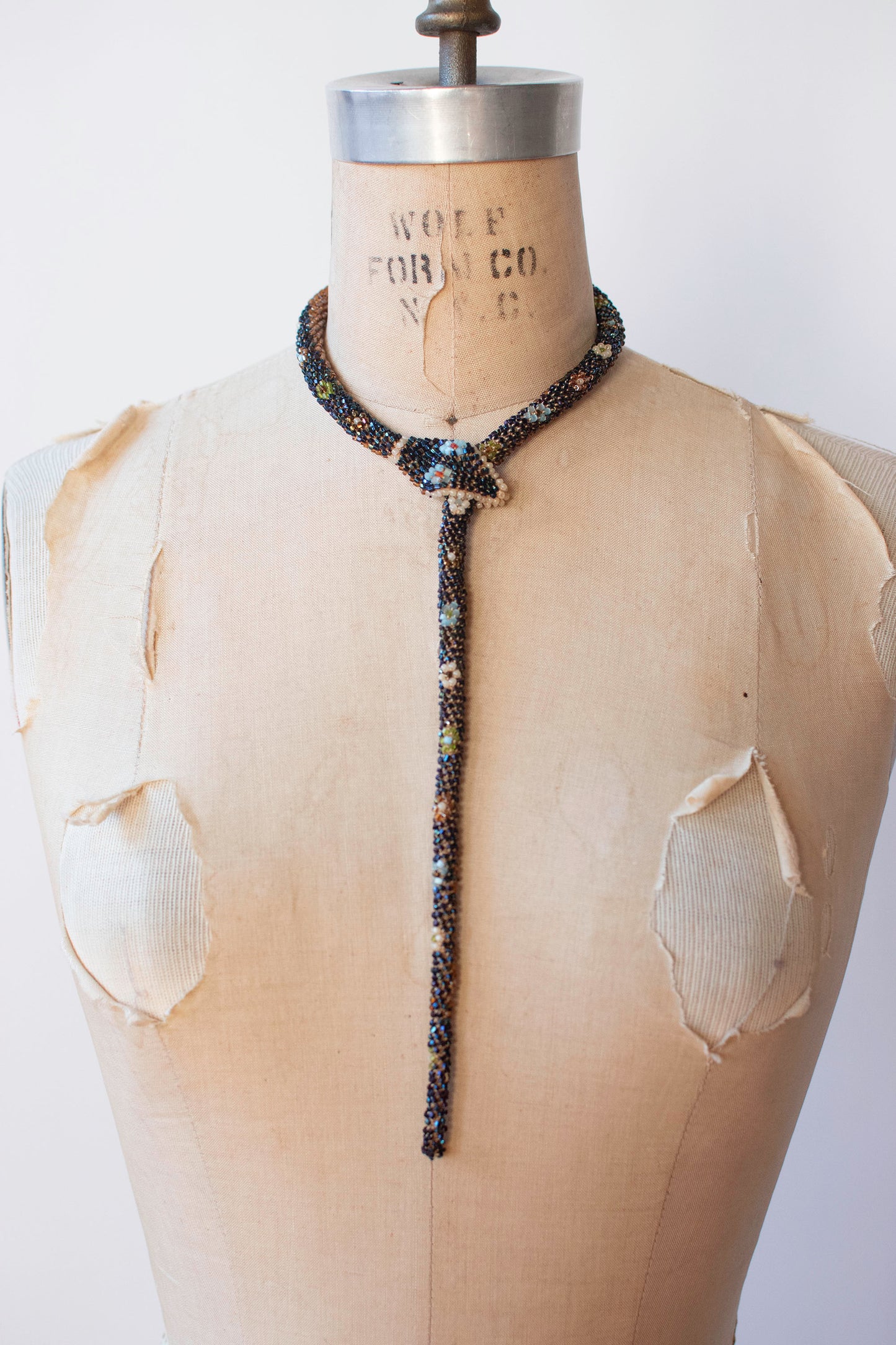 Bead Crochet Snake | Oil Slick Flower