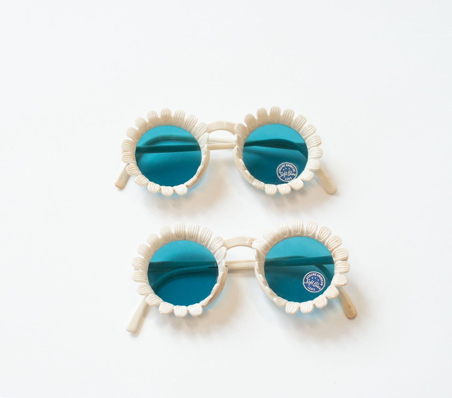 1940s Daisy Sunglasses | Blue Lenses