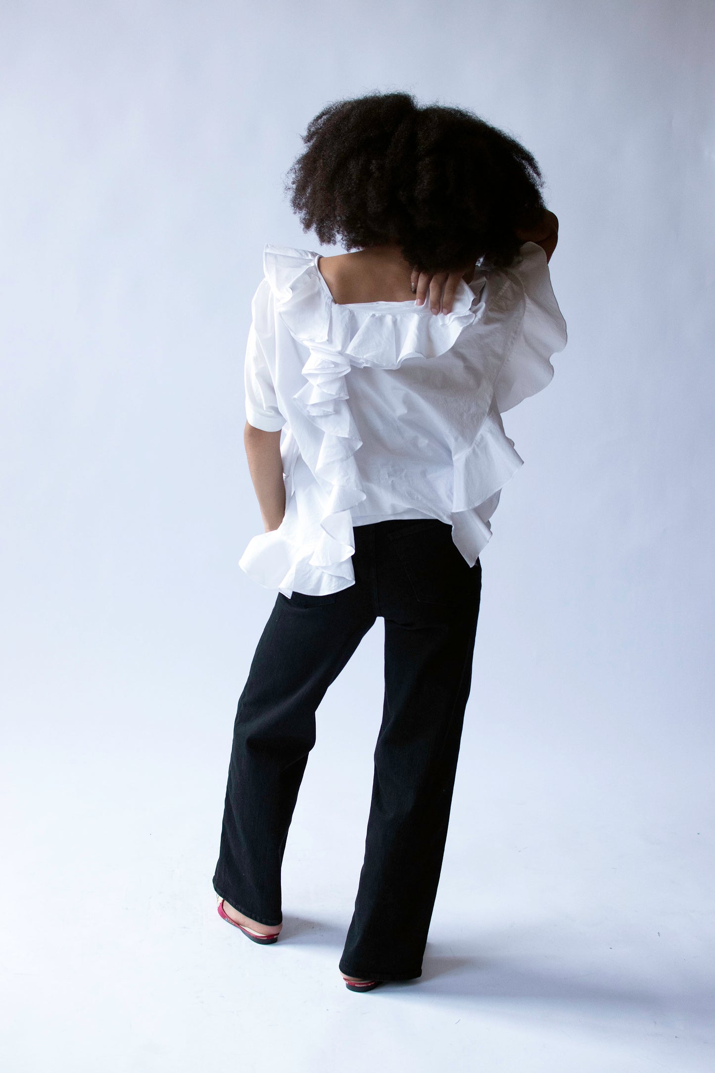 Ruffled White top | Junya Watanabe Comme des Garcons SS 2007