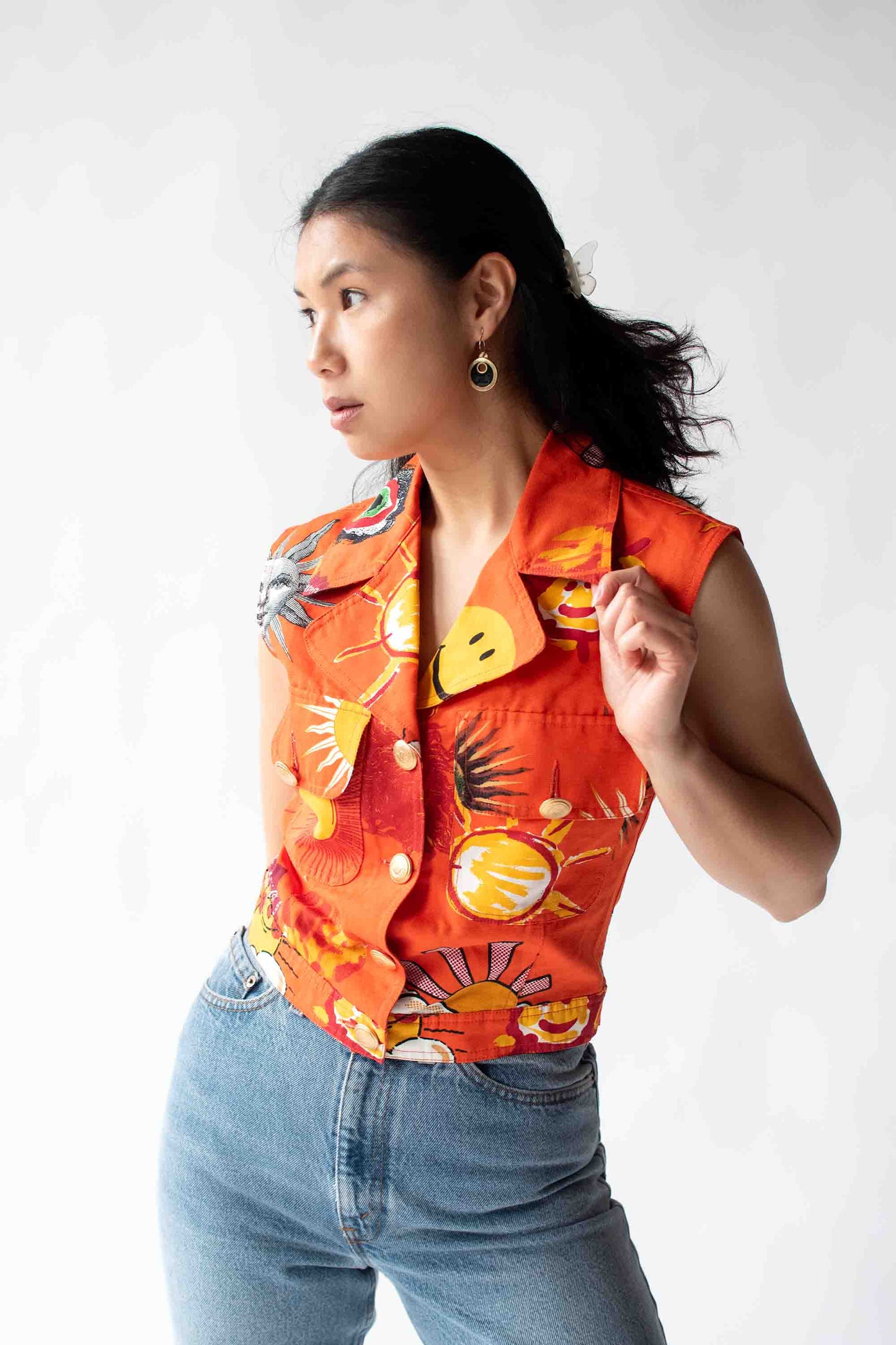 1990s Printed Vest | Moschino Jeans