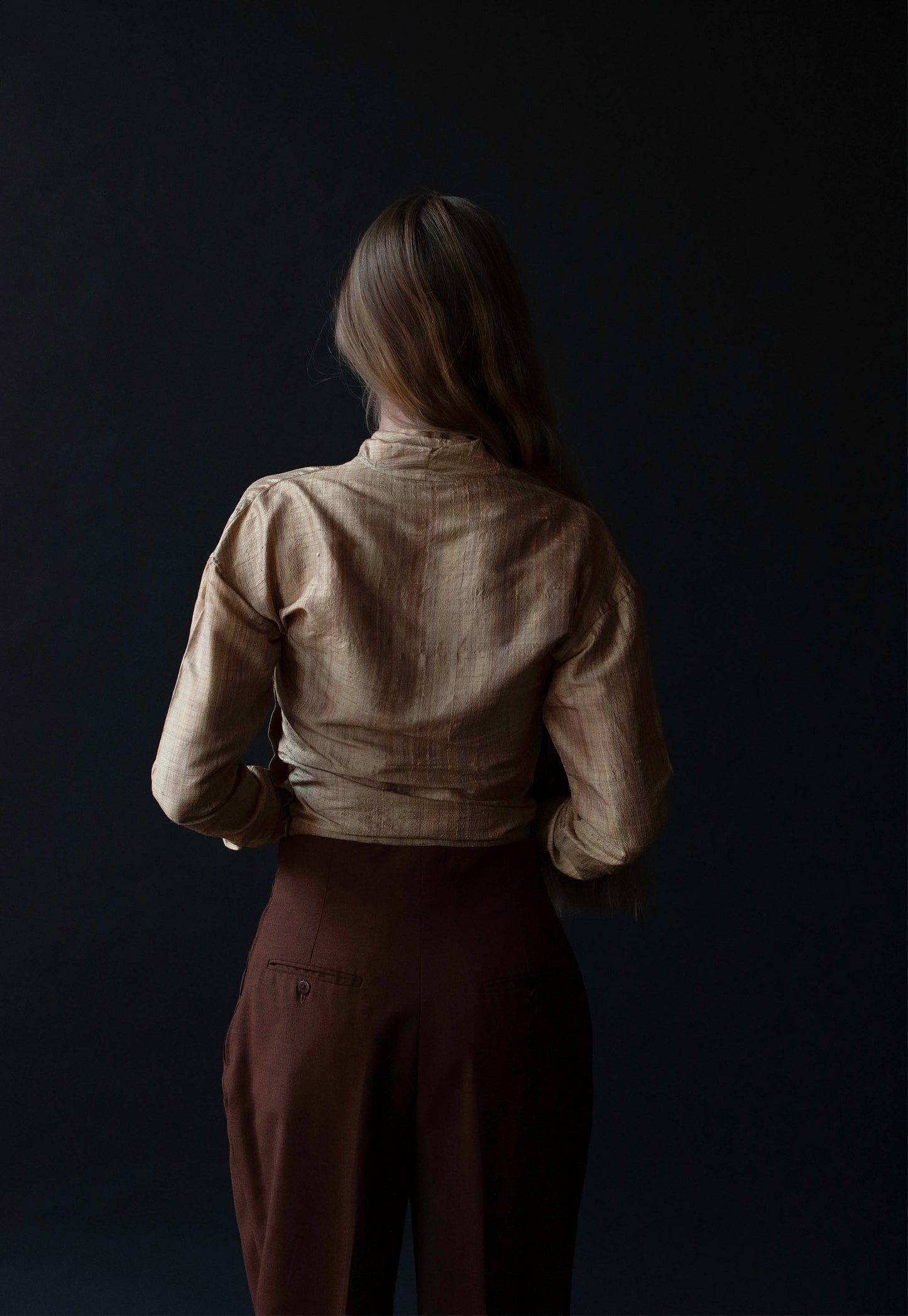 Straw Silk Wrap Top | Romeo Gigli for Callaghan