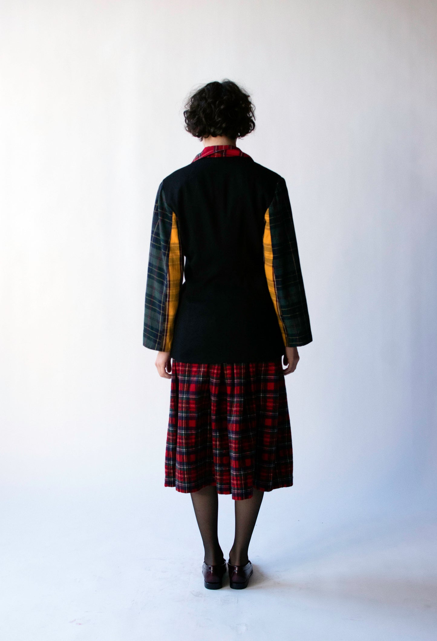 Mixed Plaid Blazer | Todd Oldham Times 7