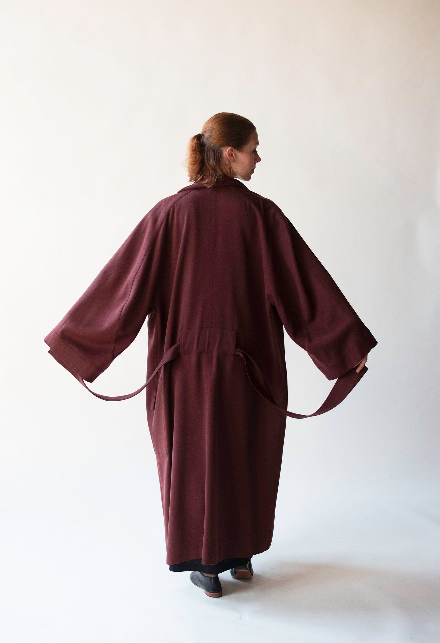 1980s Burgundy Coat | Azzedine Alaïa