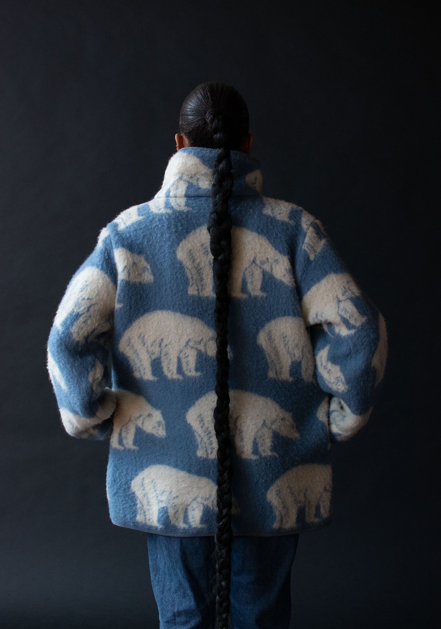 Polar Bear Print Coat | Lillunn