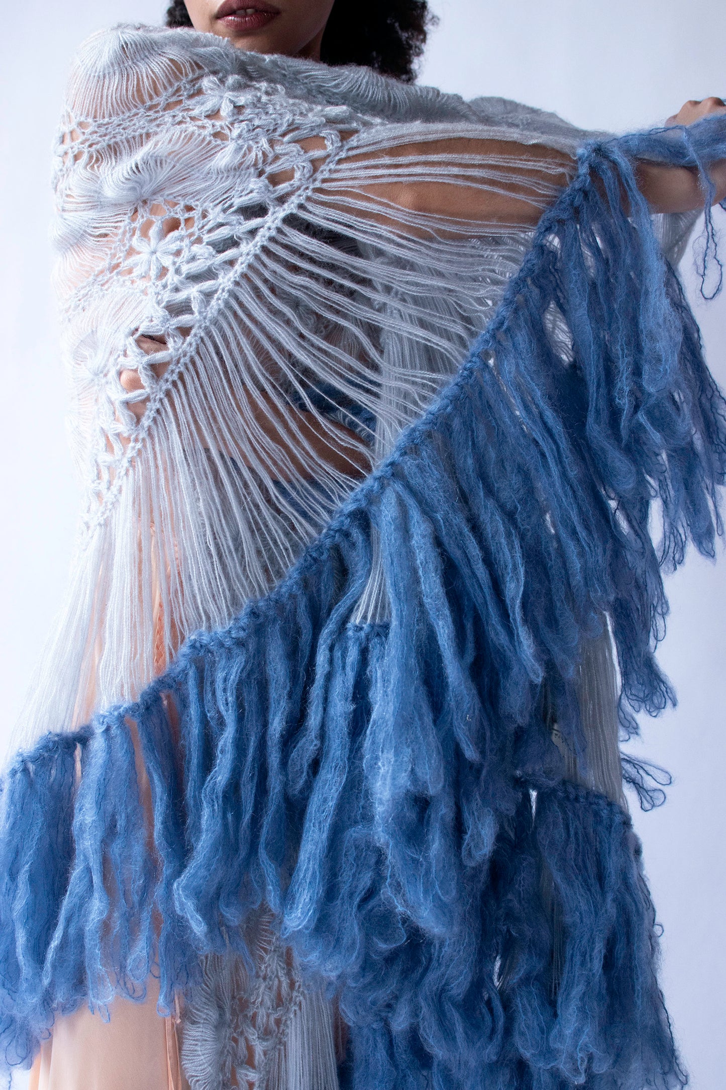Pale Blue Shawl | Jacque d' Aubres