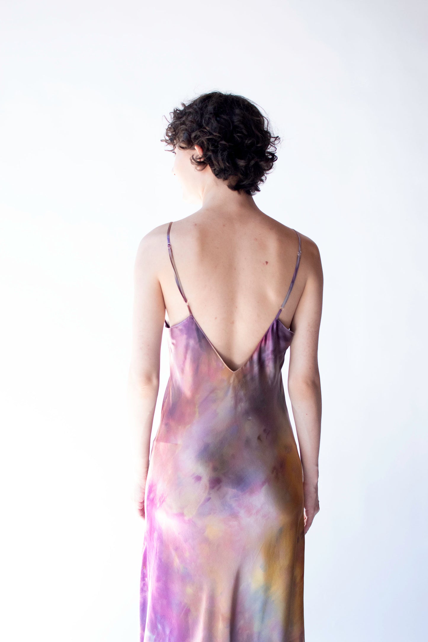 Jewel Tone Silk Slip Dress