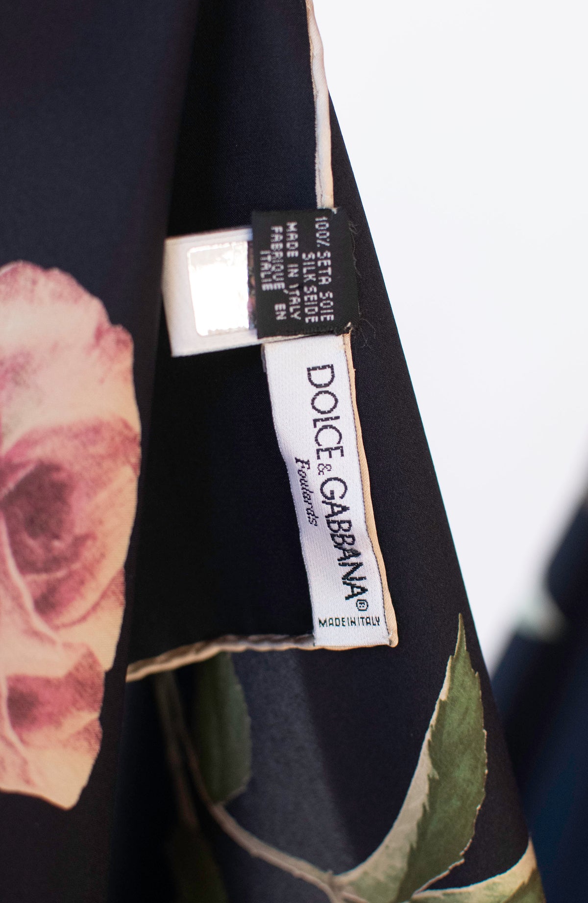 Rose Print Silk Scarf | Dolce & Gabbana