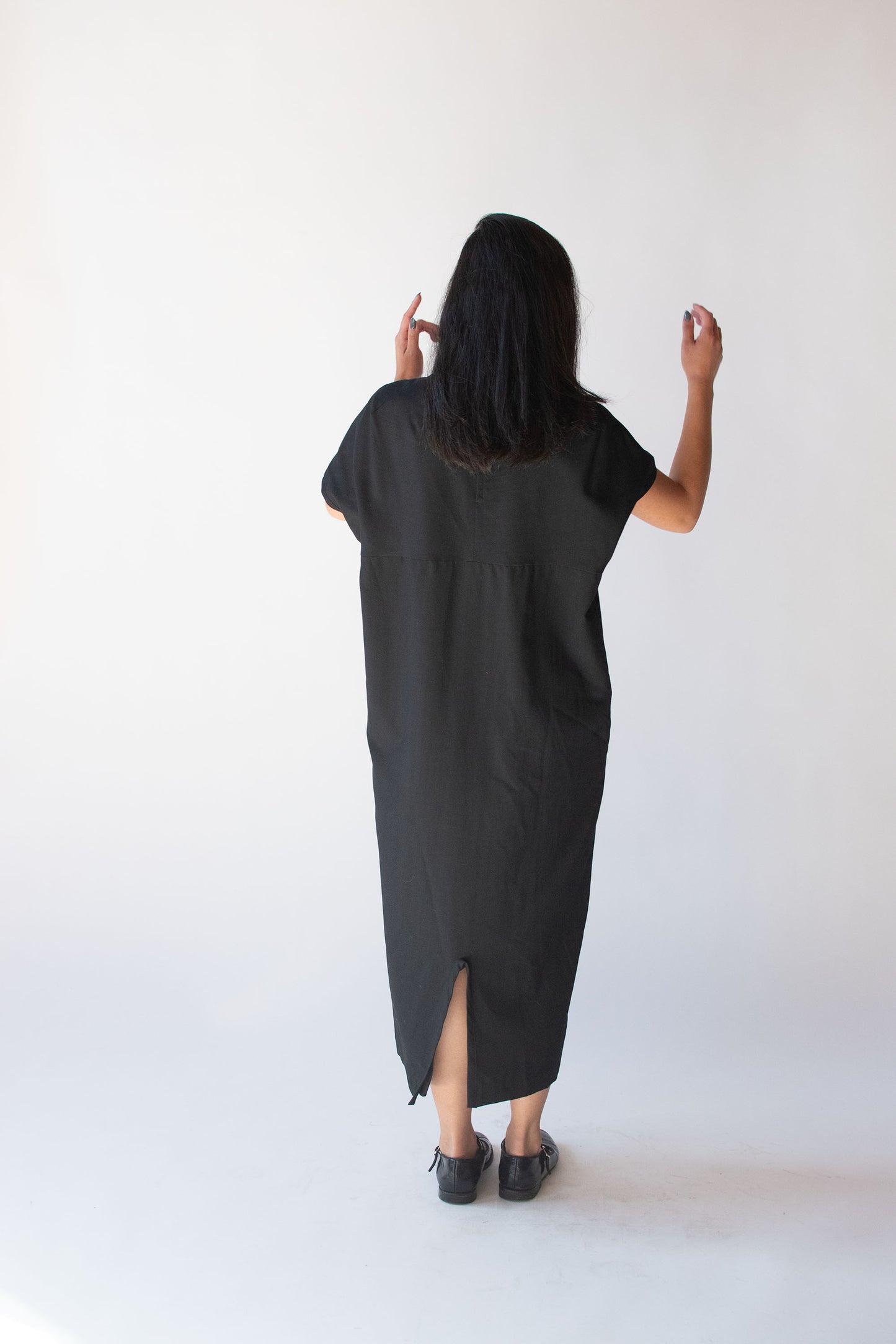 Black Wool Cocoon Dress | Comme Des Garcons F/W 1990