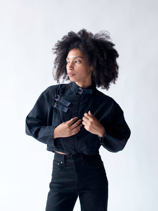 Cropped Cotton Jacket | Tiger London