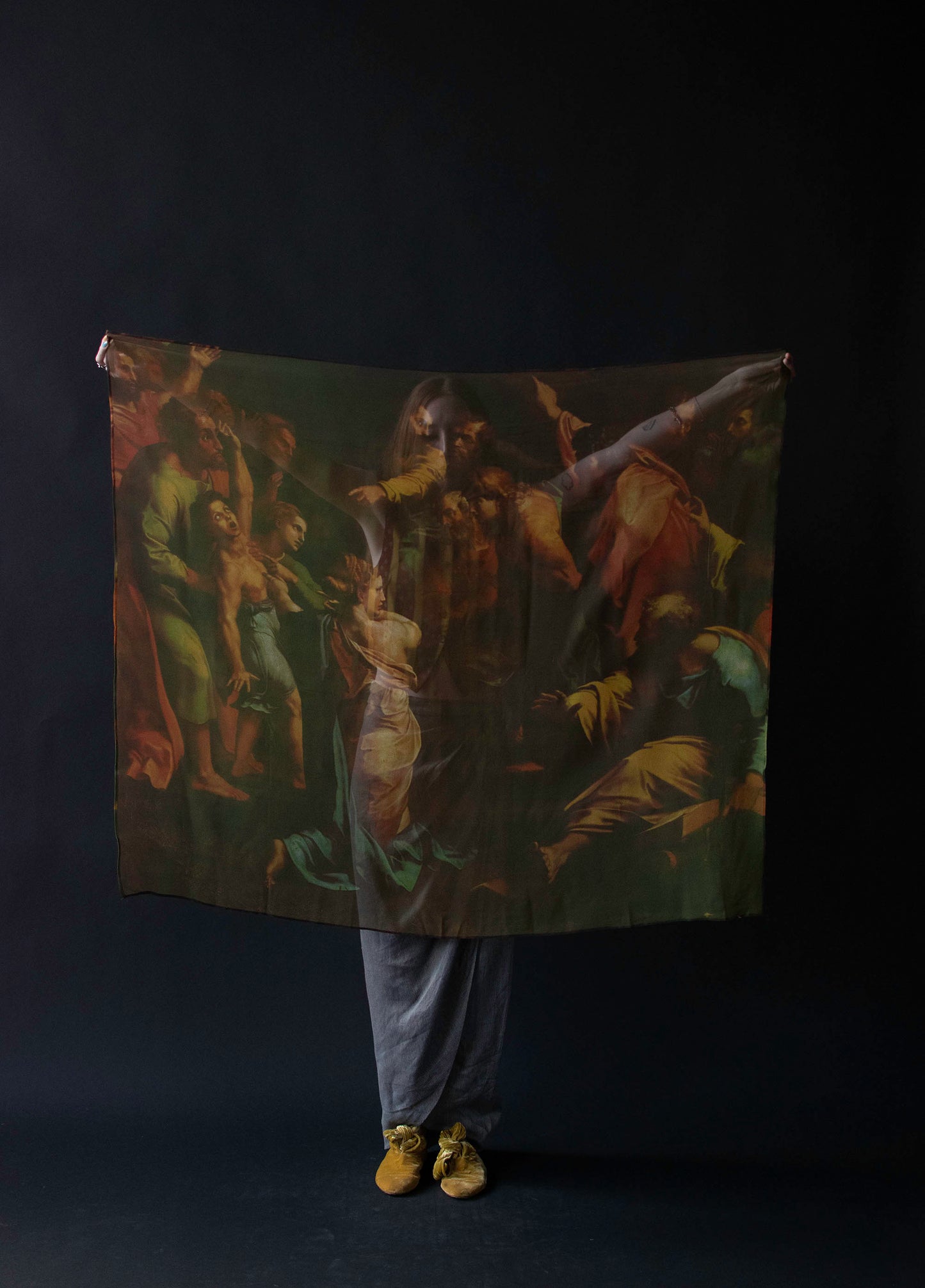 Renaissance Painting Silk Scarf | Dolce & Gabbana