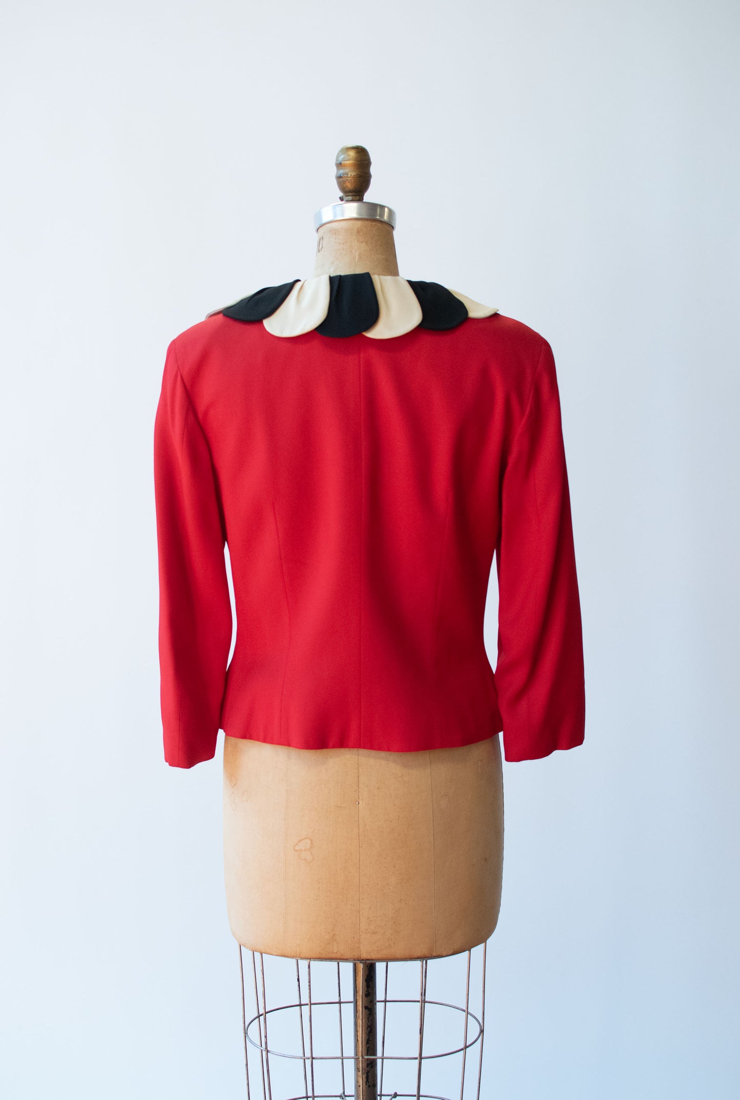 Petal Collar Red Jacket | Moschino Cheap & Chic