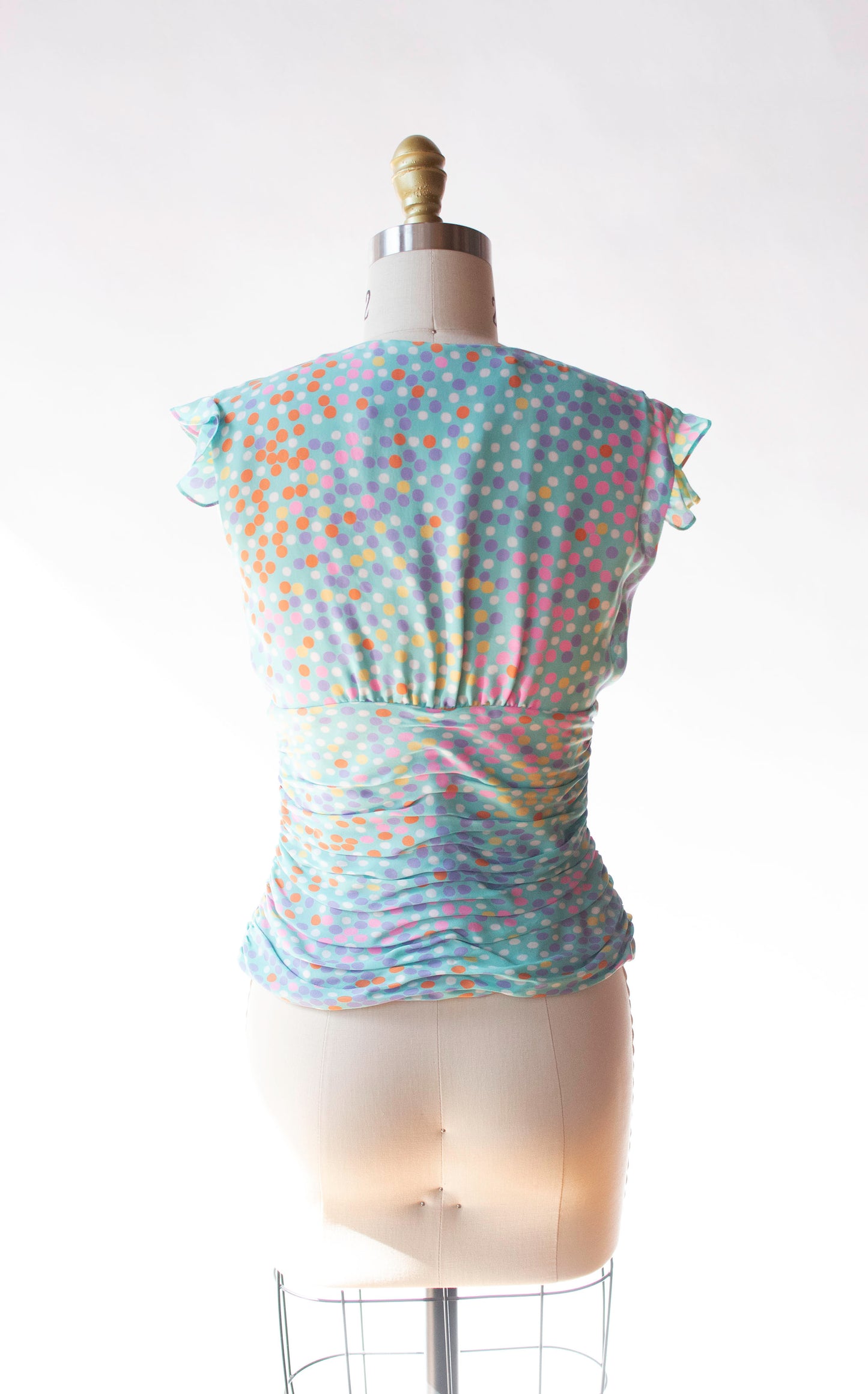 Polka Dot Silk Top | Tuleh
