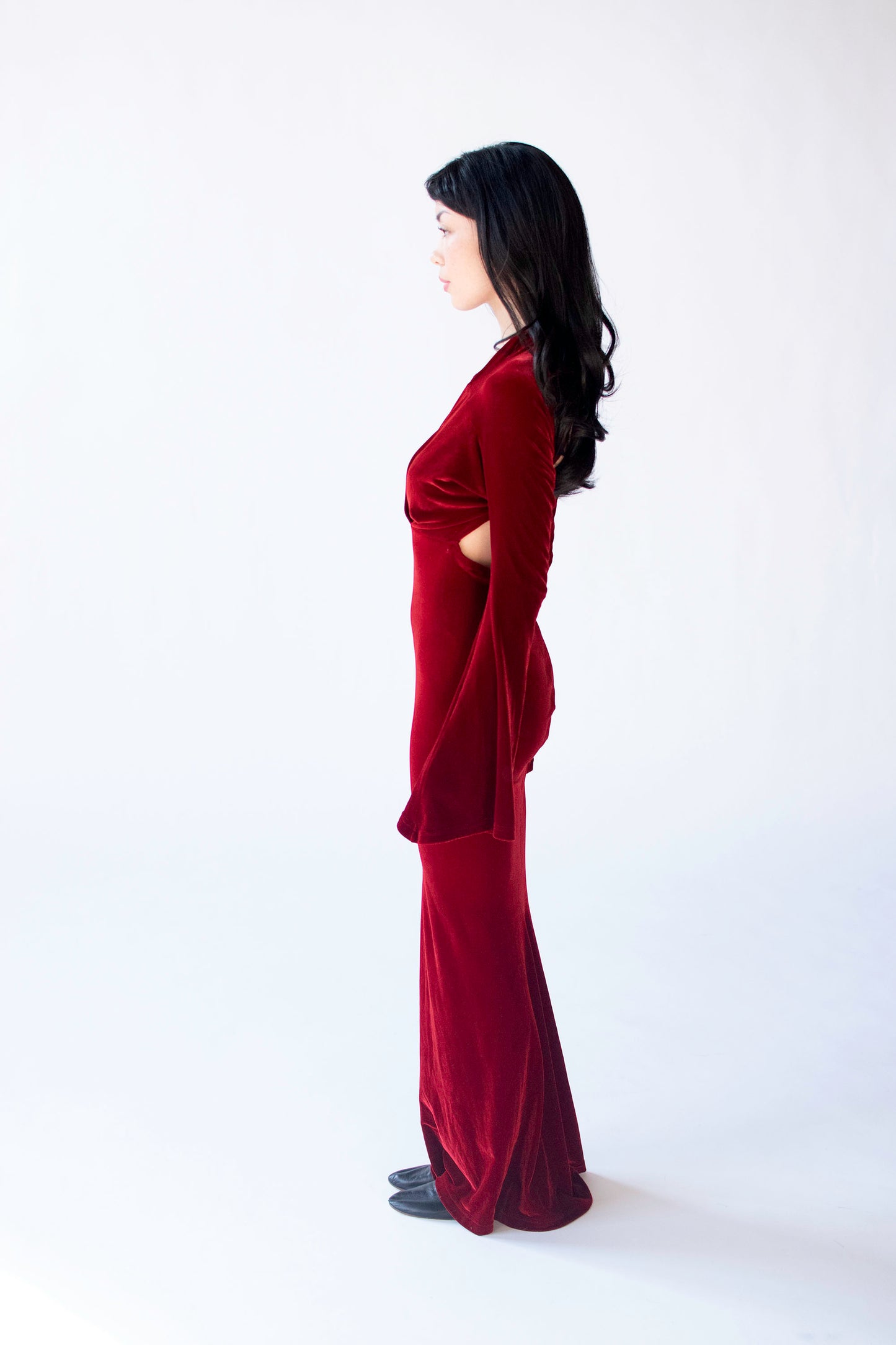 Burgundy Velvet Dress | Roman Keflay