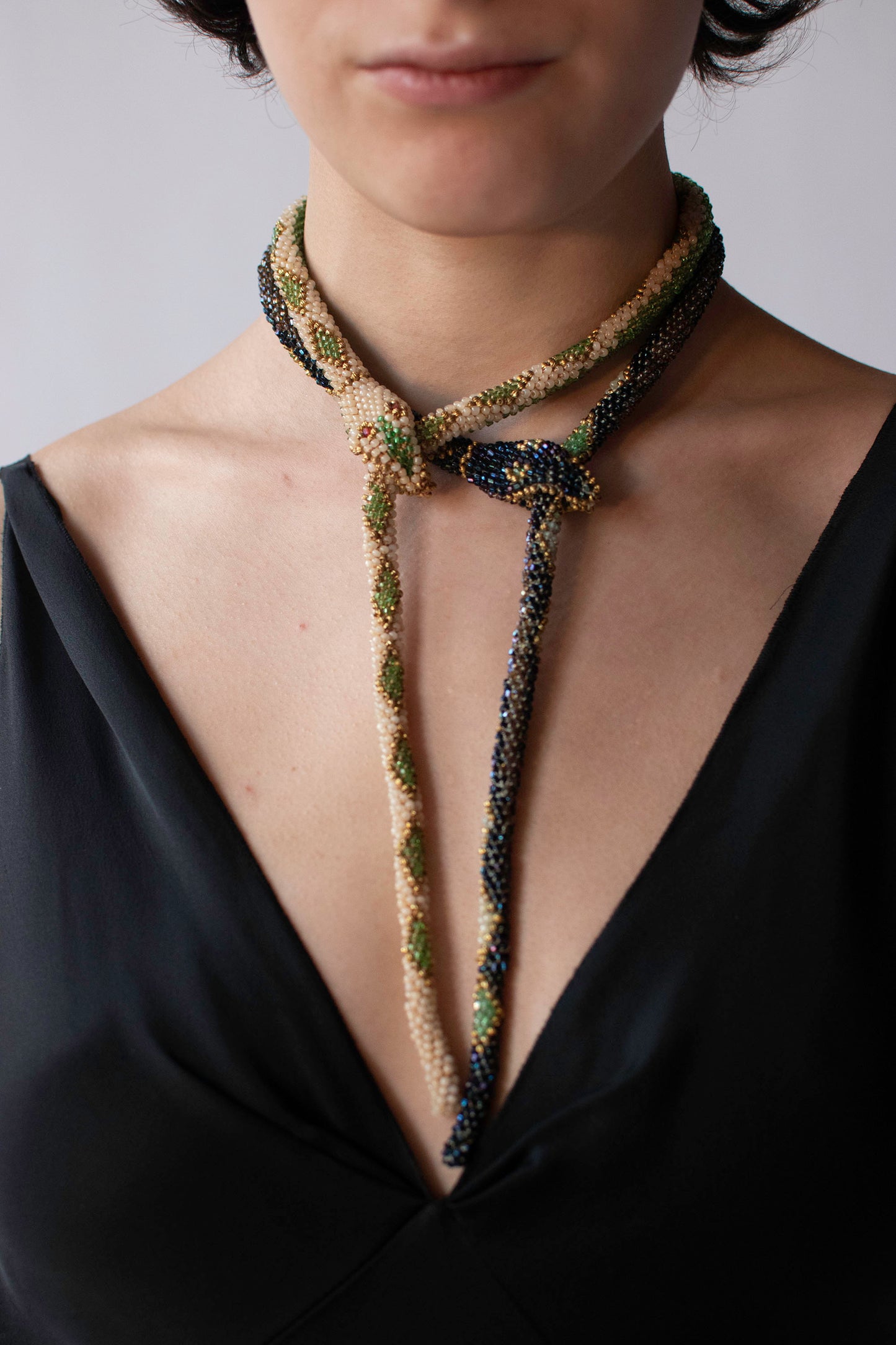 Bead Crochet Sake | Oil Slick Diamond