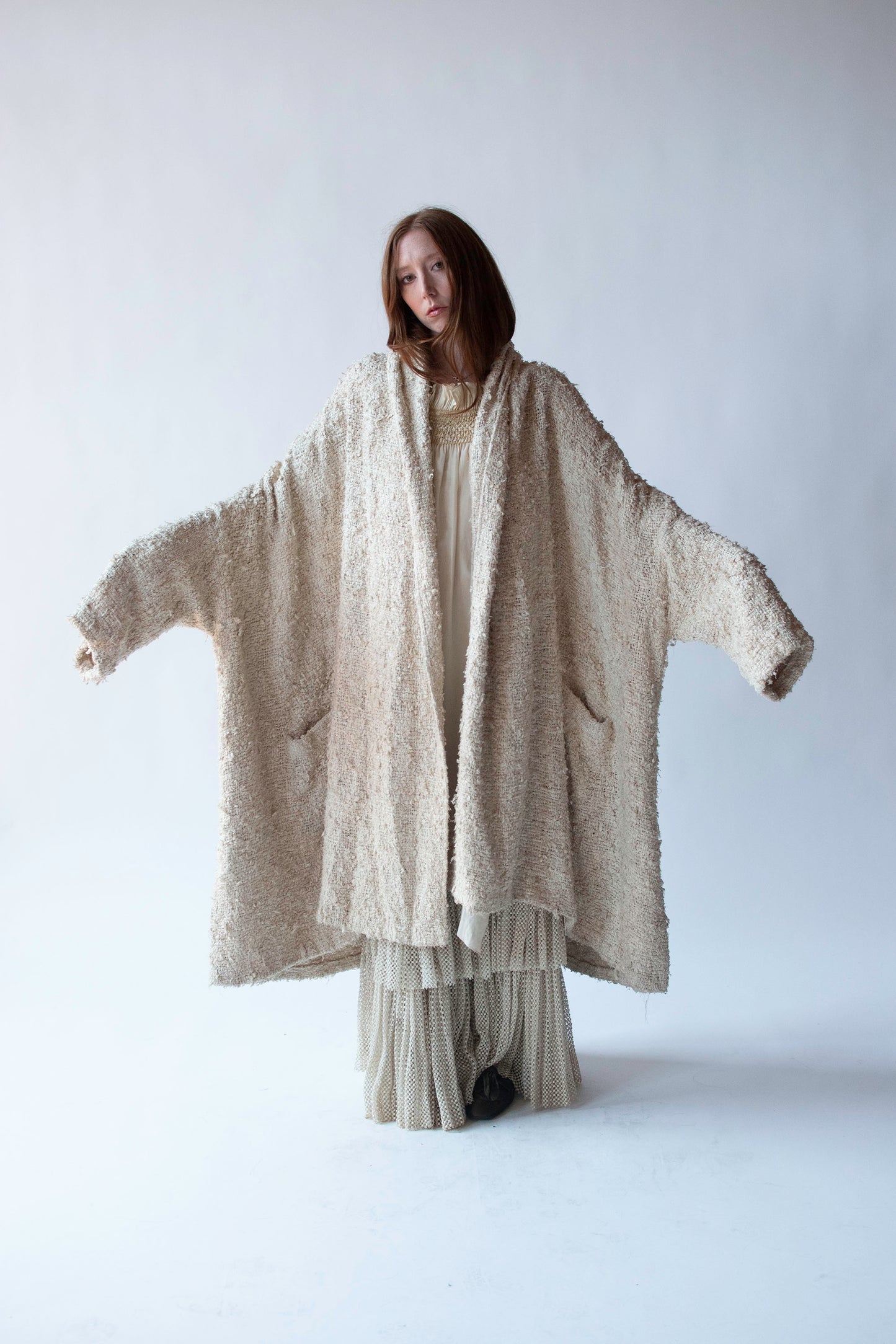 Woven Silk Coat | Romeo Gigli for Callaghan