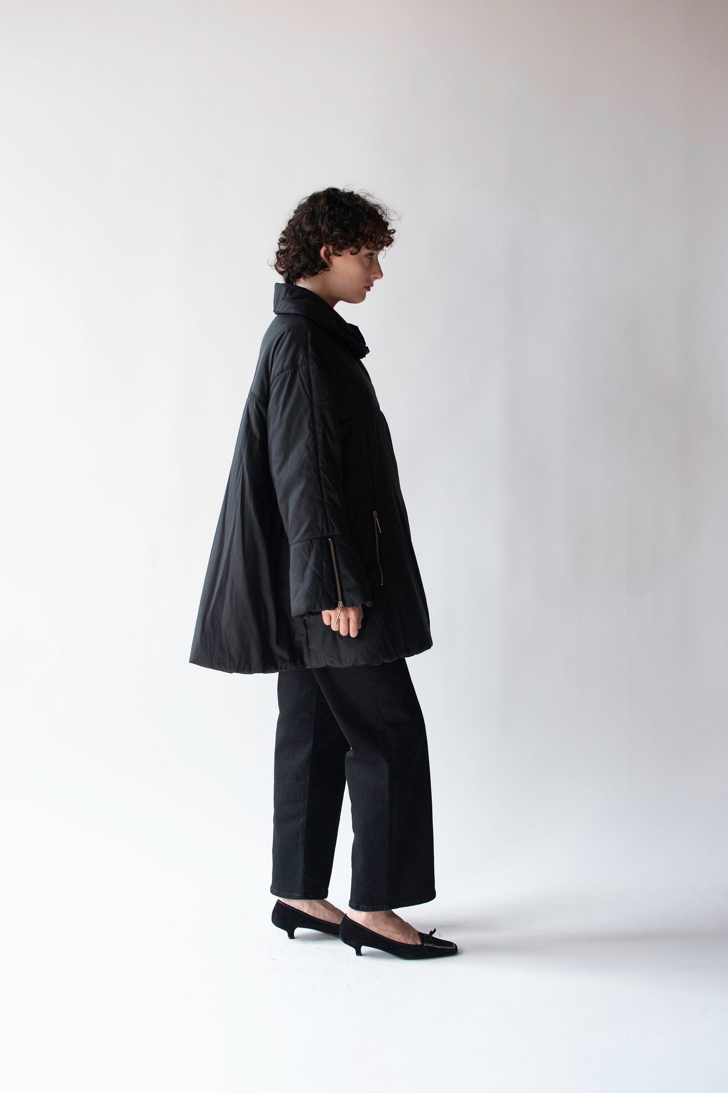 A-line Down Coat | Claude Montana
