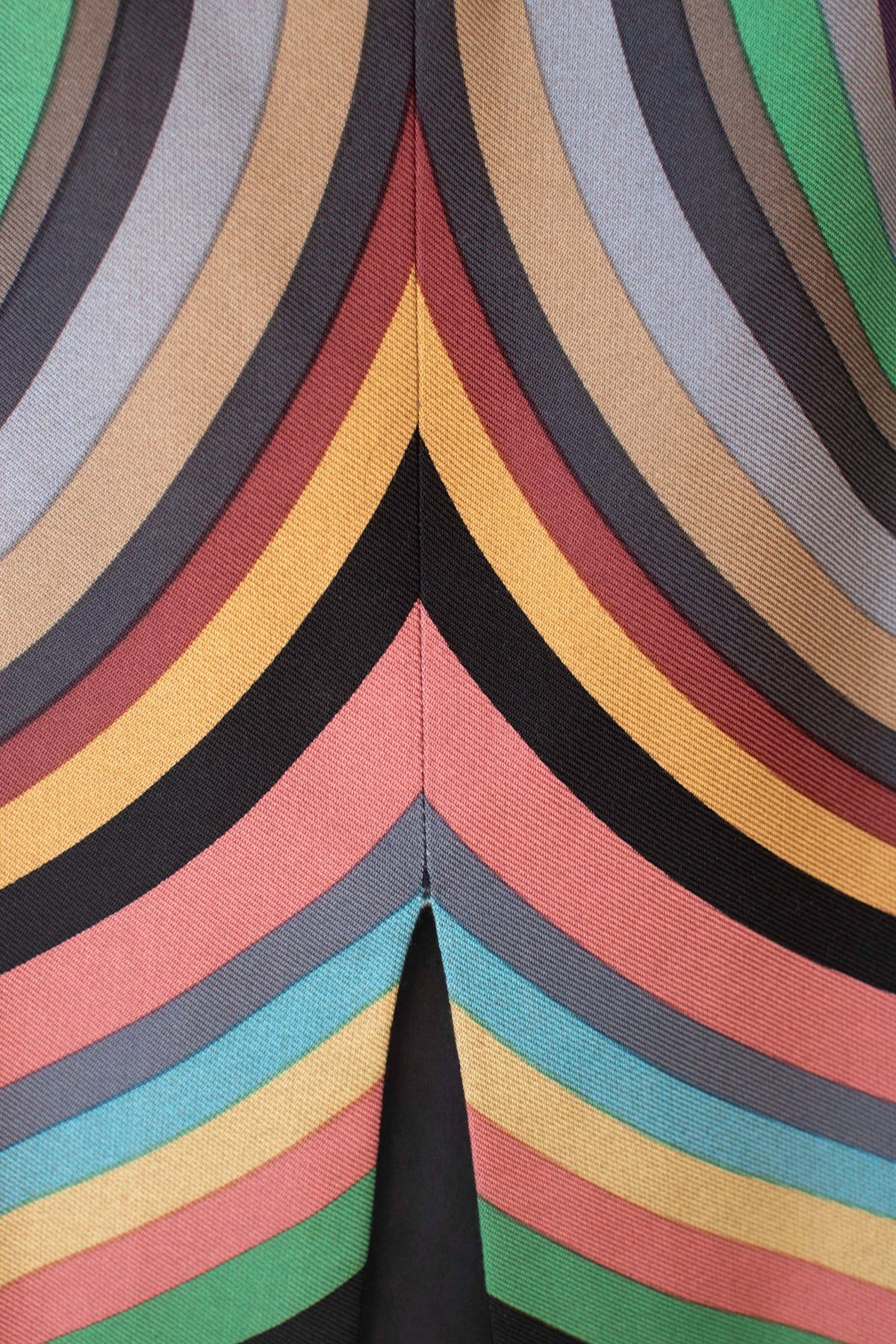 Silk Stripe Skirt | Todd Oldham FW 1995